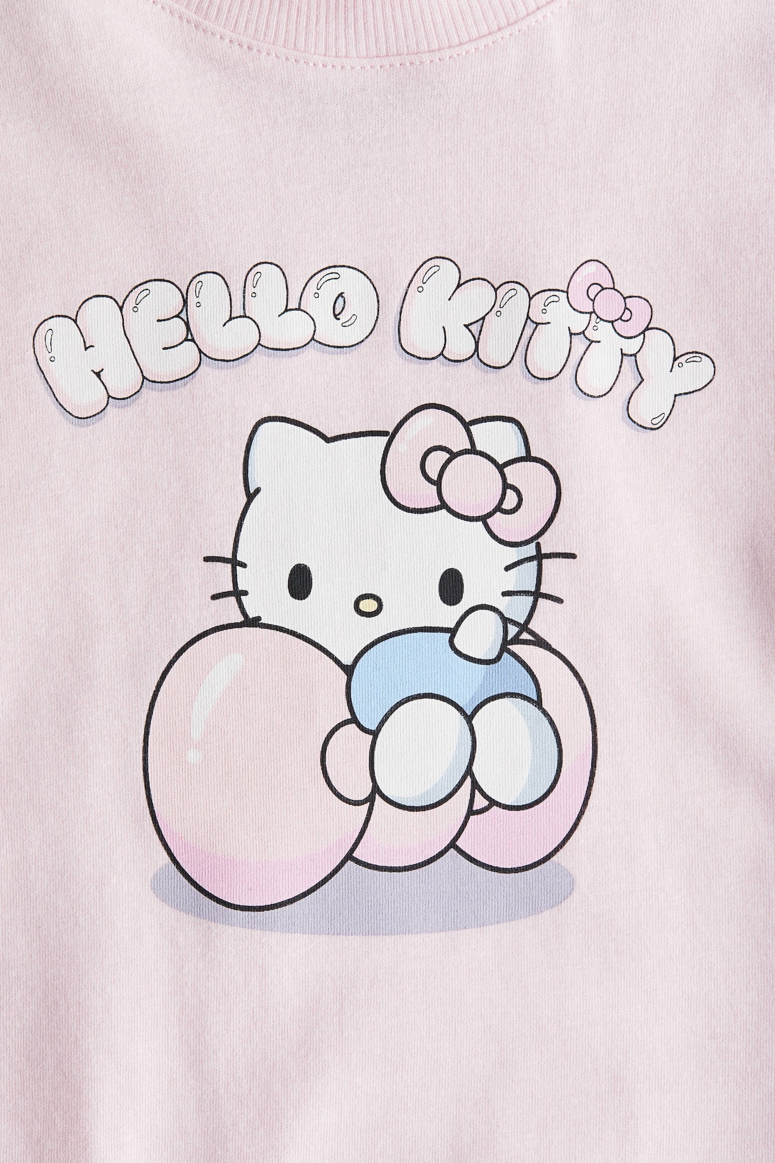 Áo thun cotton in hình - Màu hồng nhạt/Hello Kitty/Màu trắng/Hello Kitty/Màu tím nhạt/Hello Kitty/Xanh dương nhạt/Cinnamoroll - 3