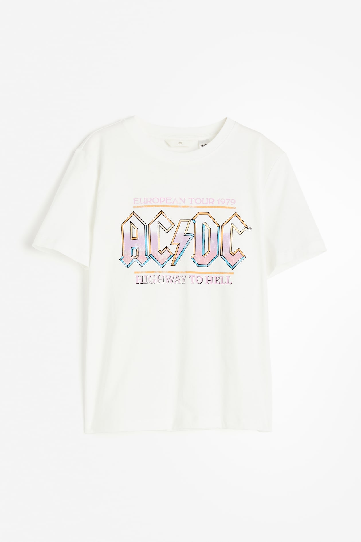 Women's White/AC/DC T-Shirt with Motif | H&M US