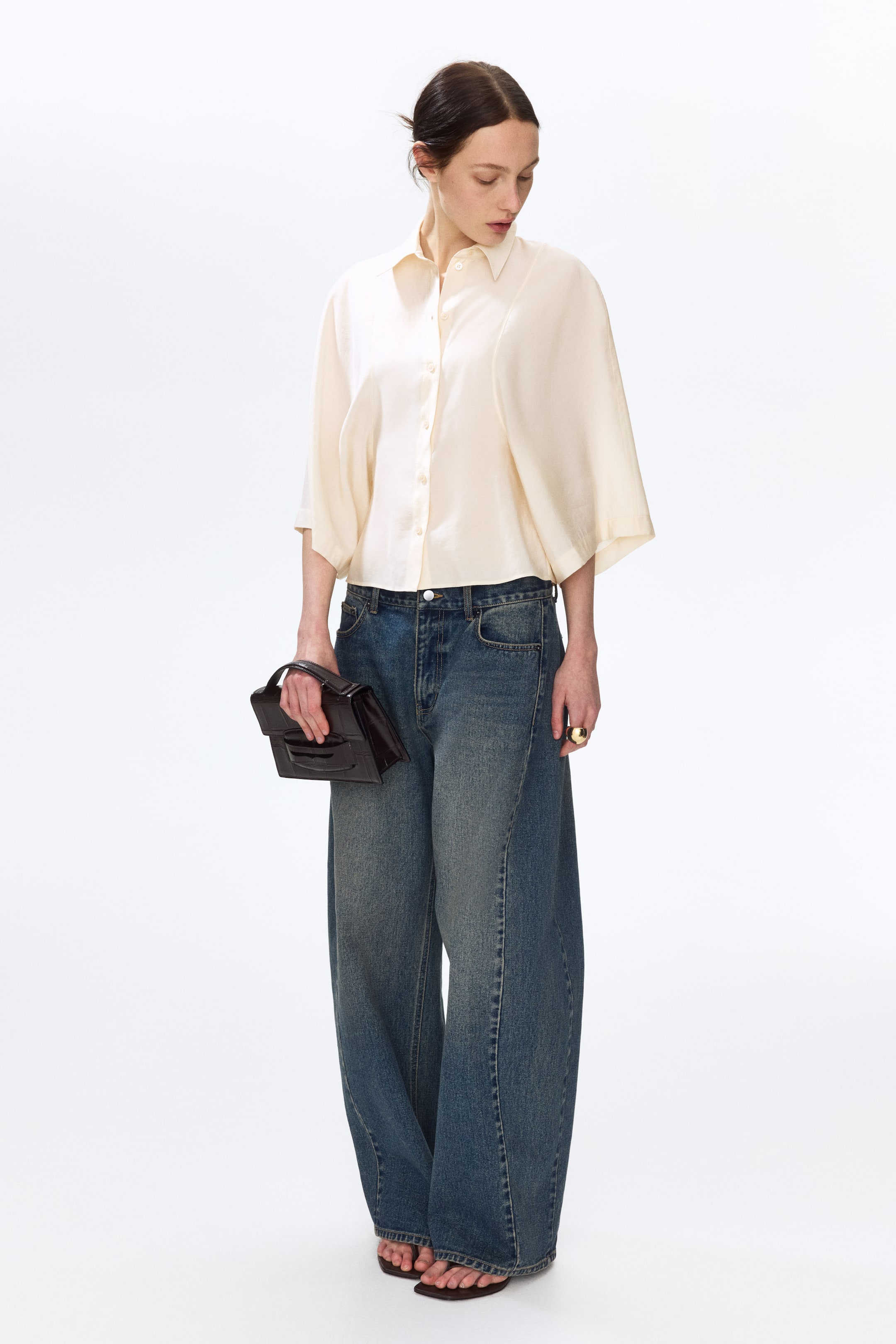 Женские рубашки H&M Modal-Blend Shirt — фото 5