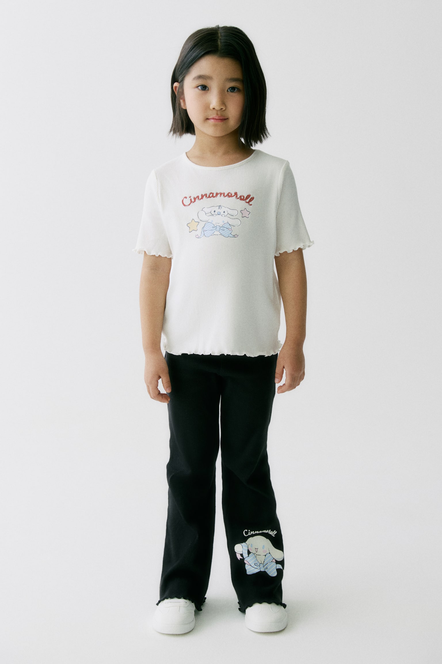 Printed T-shirt - Cream/Cinnamoroll/Light blue/Cinnamoroll/Navy blue/Hello Kitty - 4