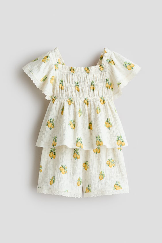 Детские брюки H&M 2-Piece Printed Cotton Set