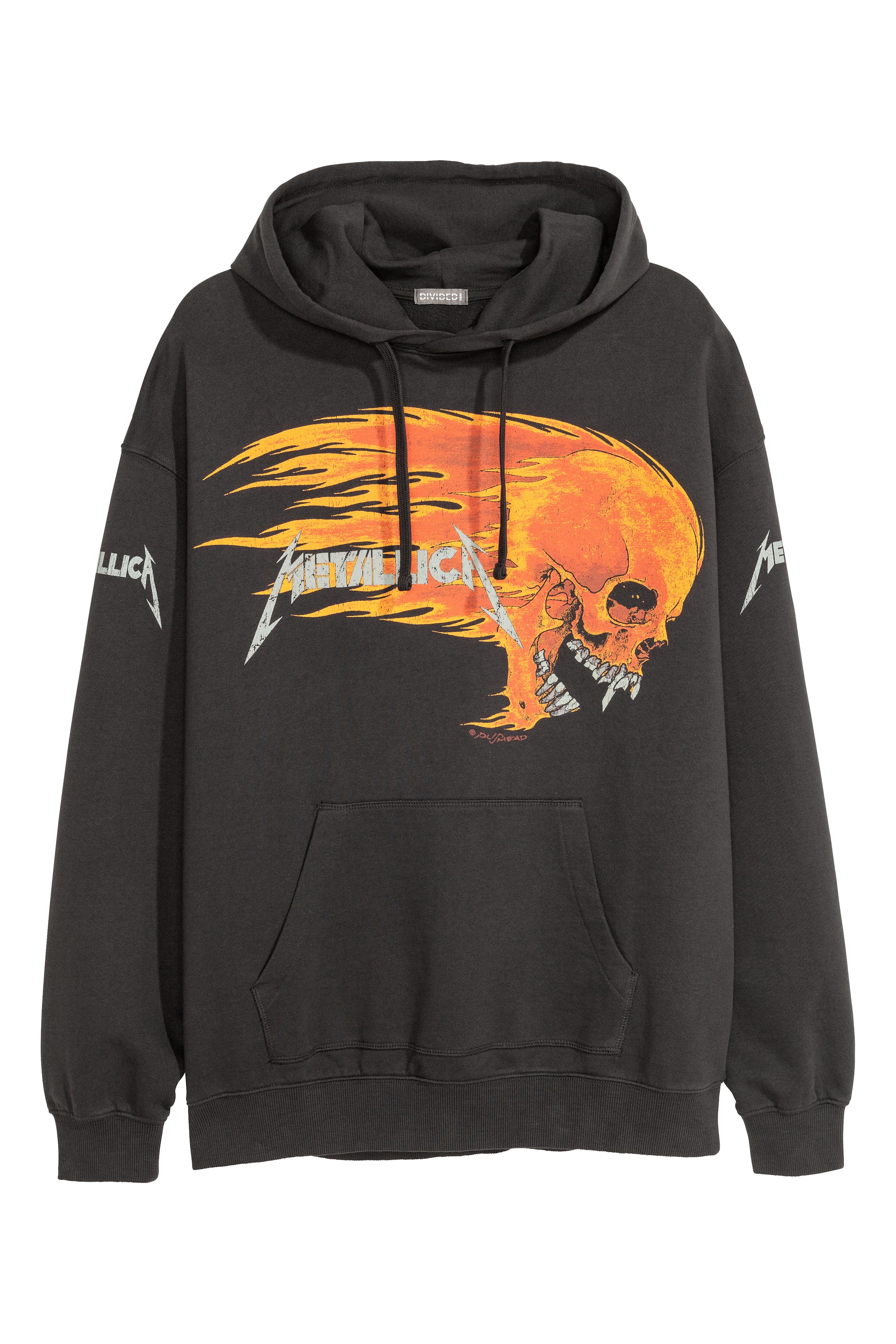 Zobacz większy obraz: Bluza z kapturem i z nadrukiem - Czarny/Metallica - ON | H&M PL 1