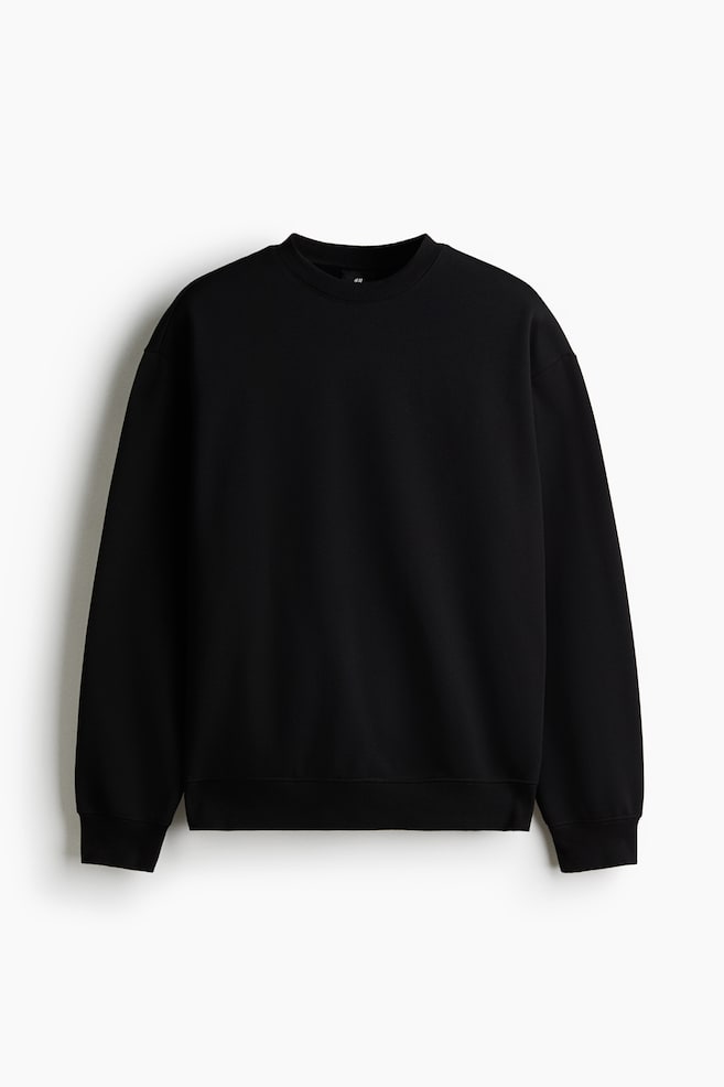 Sweatshirt in Loose Fit - Schwarz/Dunkelblau/Dunkelgrau/Braun/Mattblau/Mattes Khakigrün/Grün/Hellblau/Pflaumenlila/Rot/Graumeliert/Grün/Rosa - 1