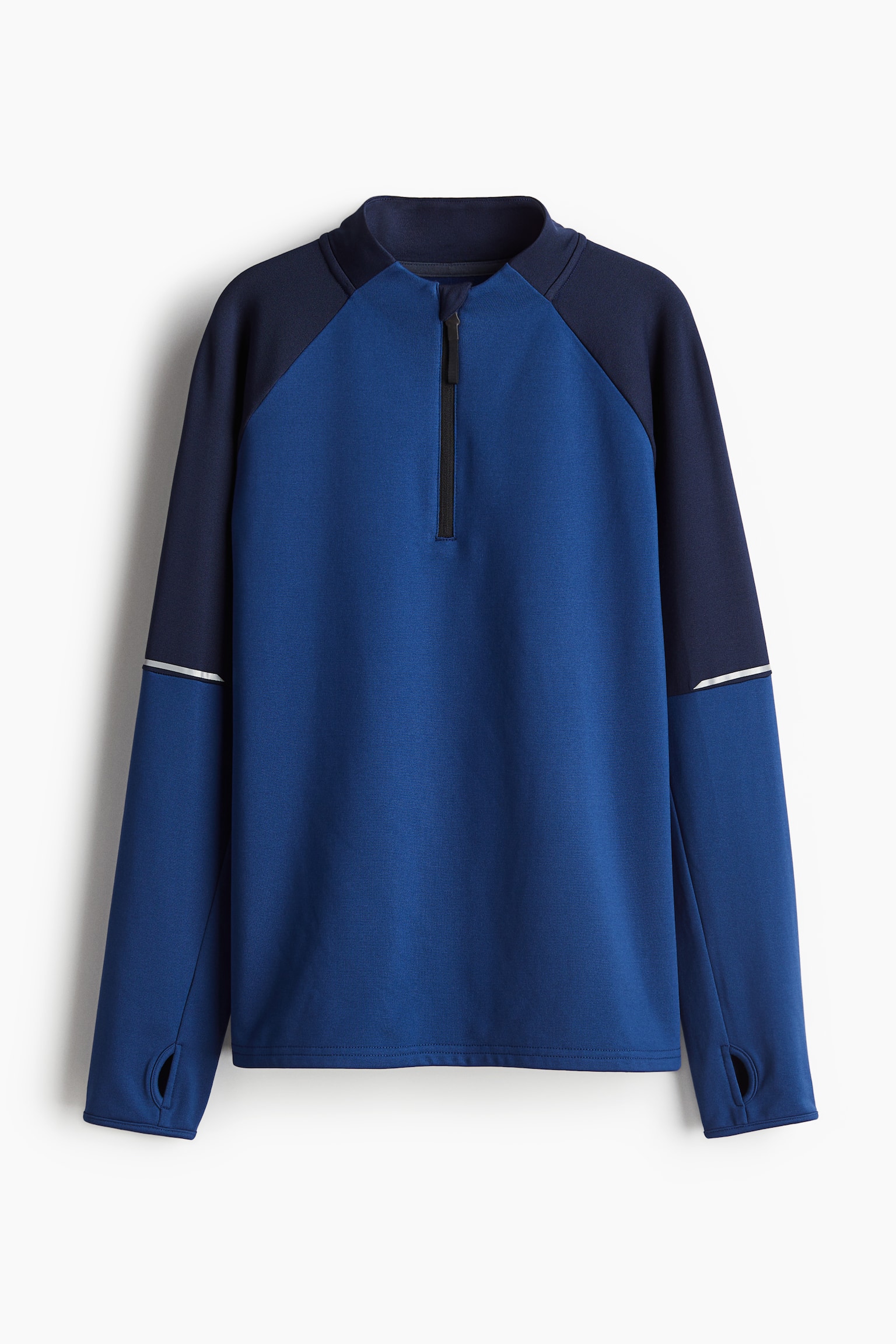 Football mid layer top - Blue/Block-coloured/Black - 1