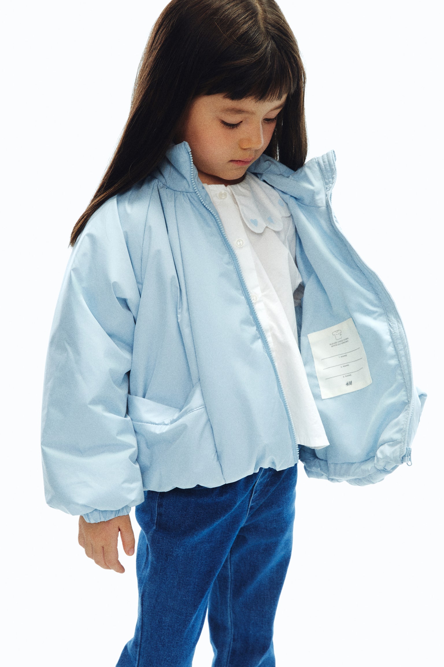 ボリュームパファージャケット - ライトブルー/ブラック - 6