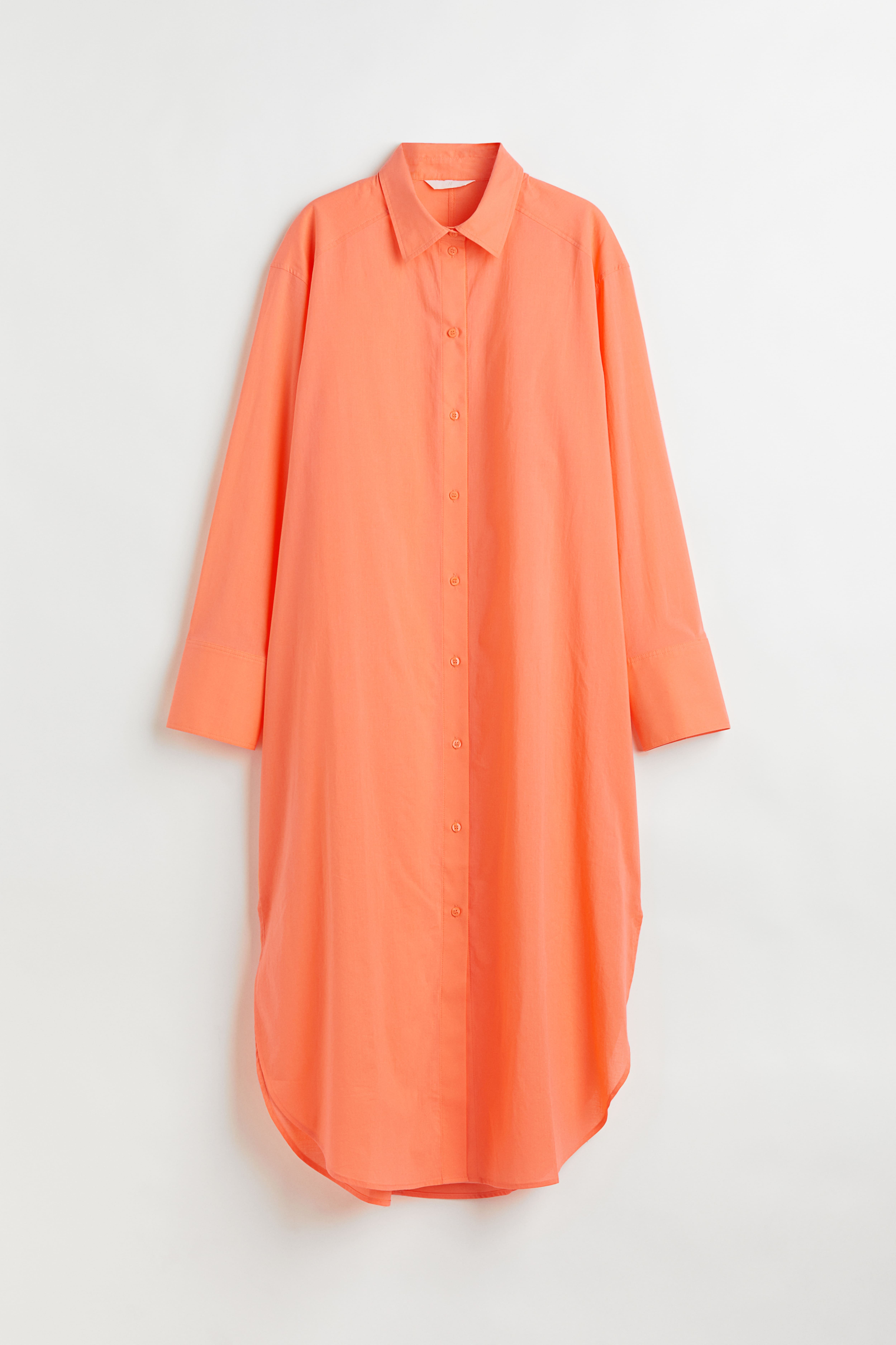 Calf length Shirt Dress