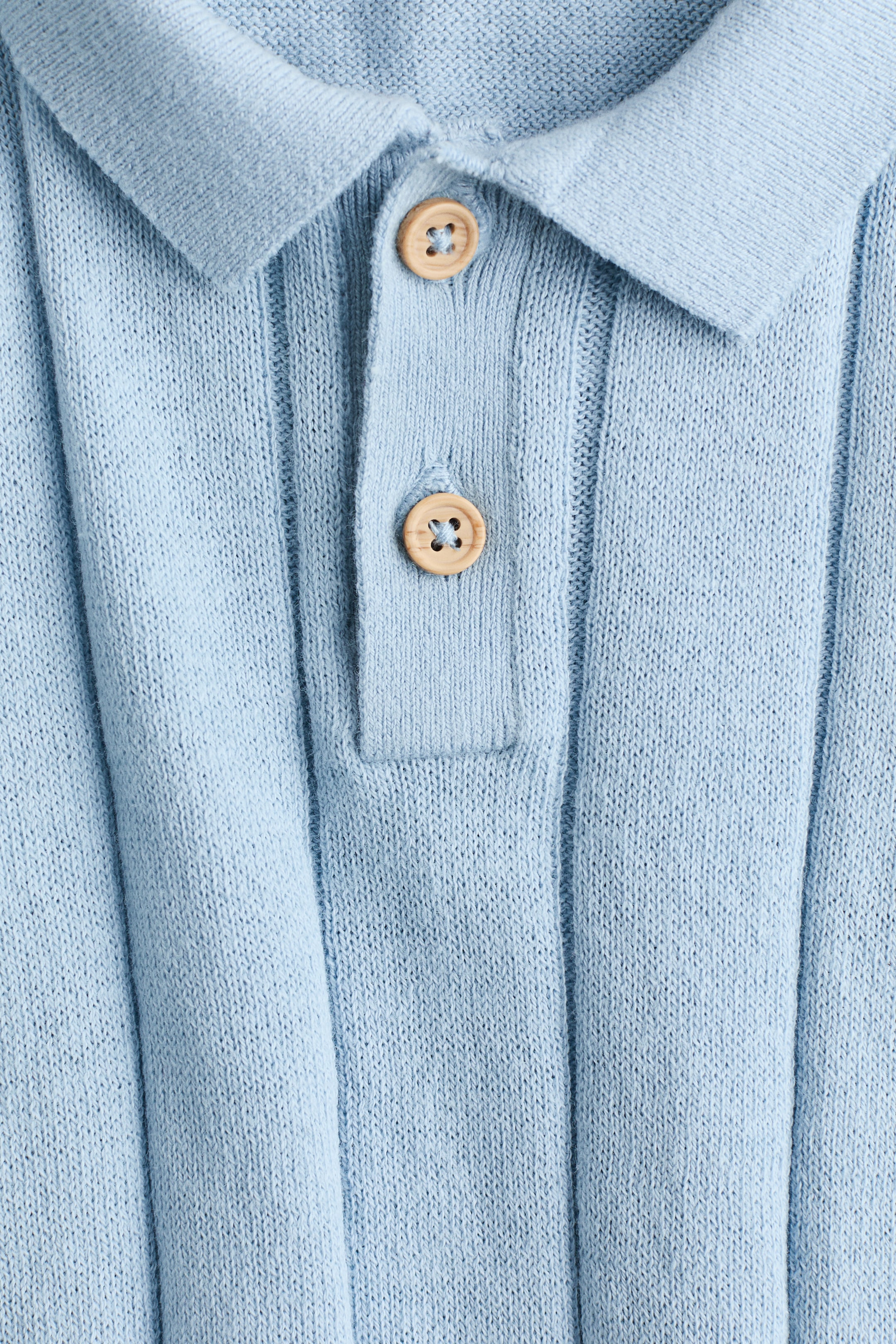 Xem ảnh lớn hơn: Áo polo dệt kim - Màu xanh dương nhạt - Kids | H&M VN 2