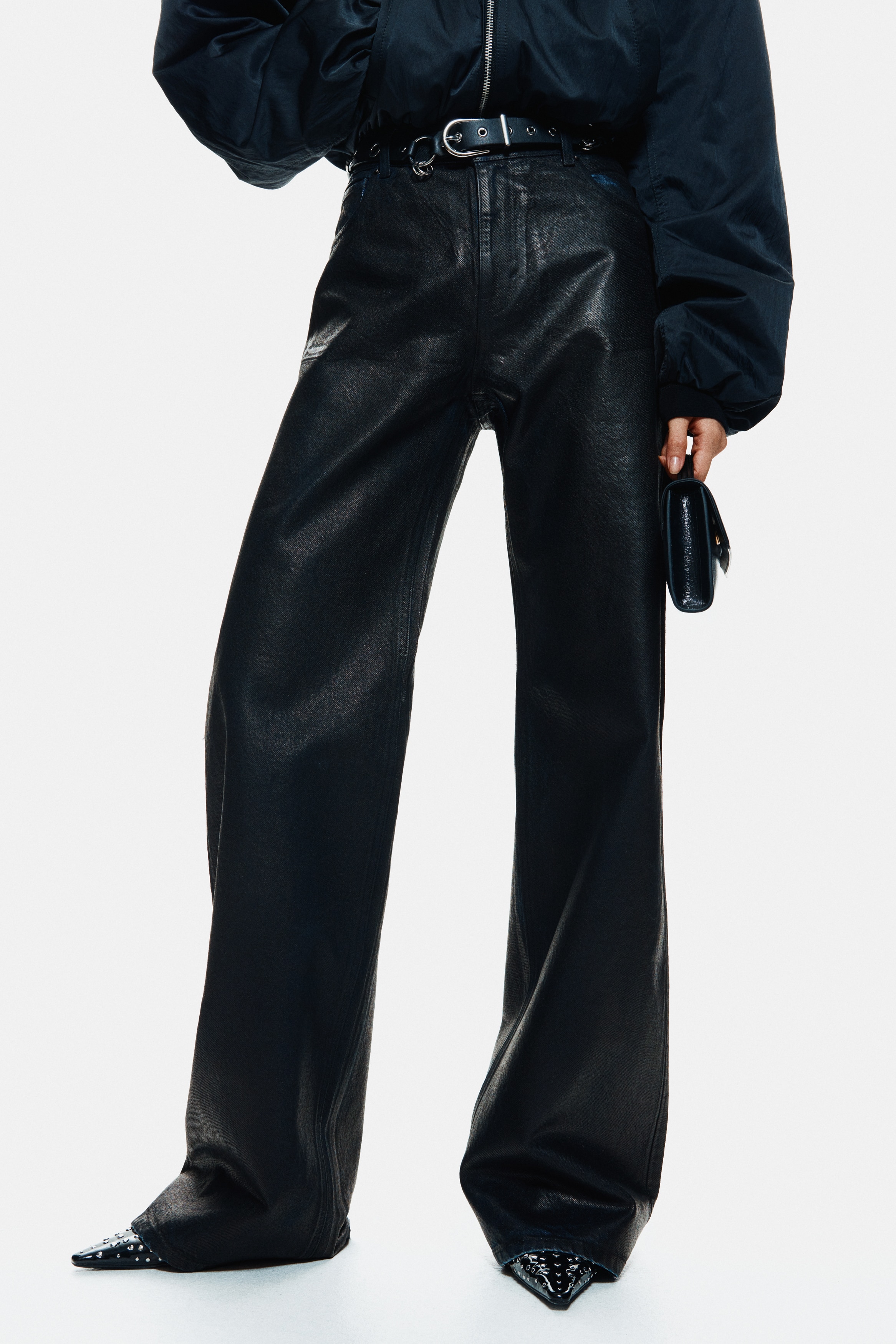 Coated jeans