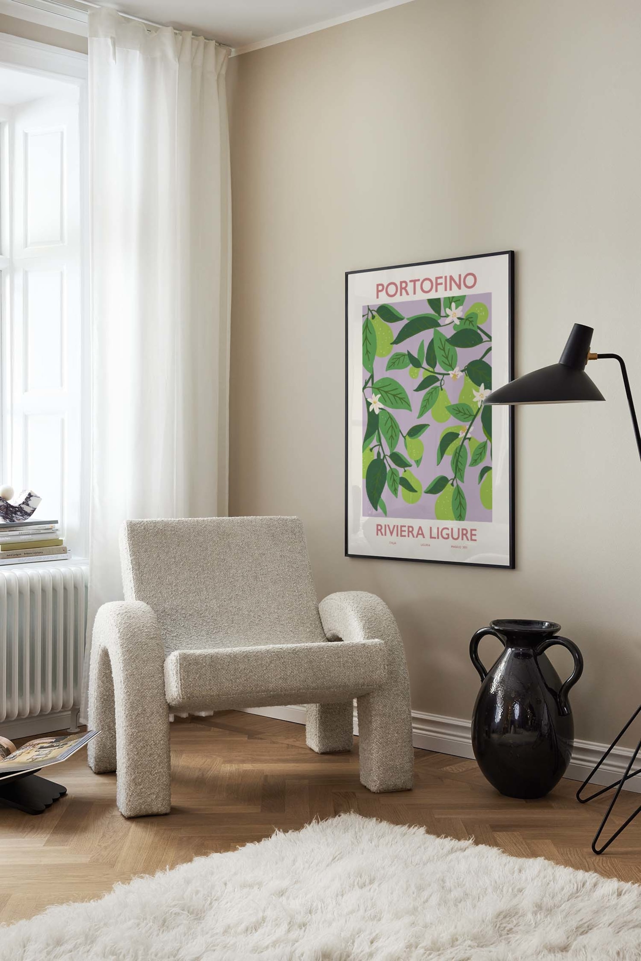 Zobacz większy obraz: Portofino Plakat - Zielono/fioletowy - Postery - HOME | H&M PL 1