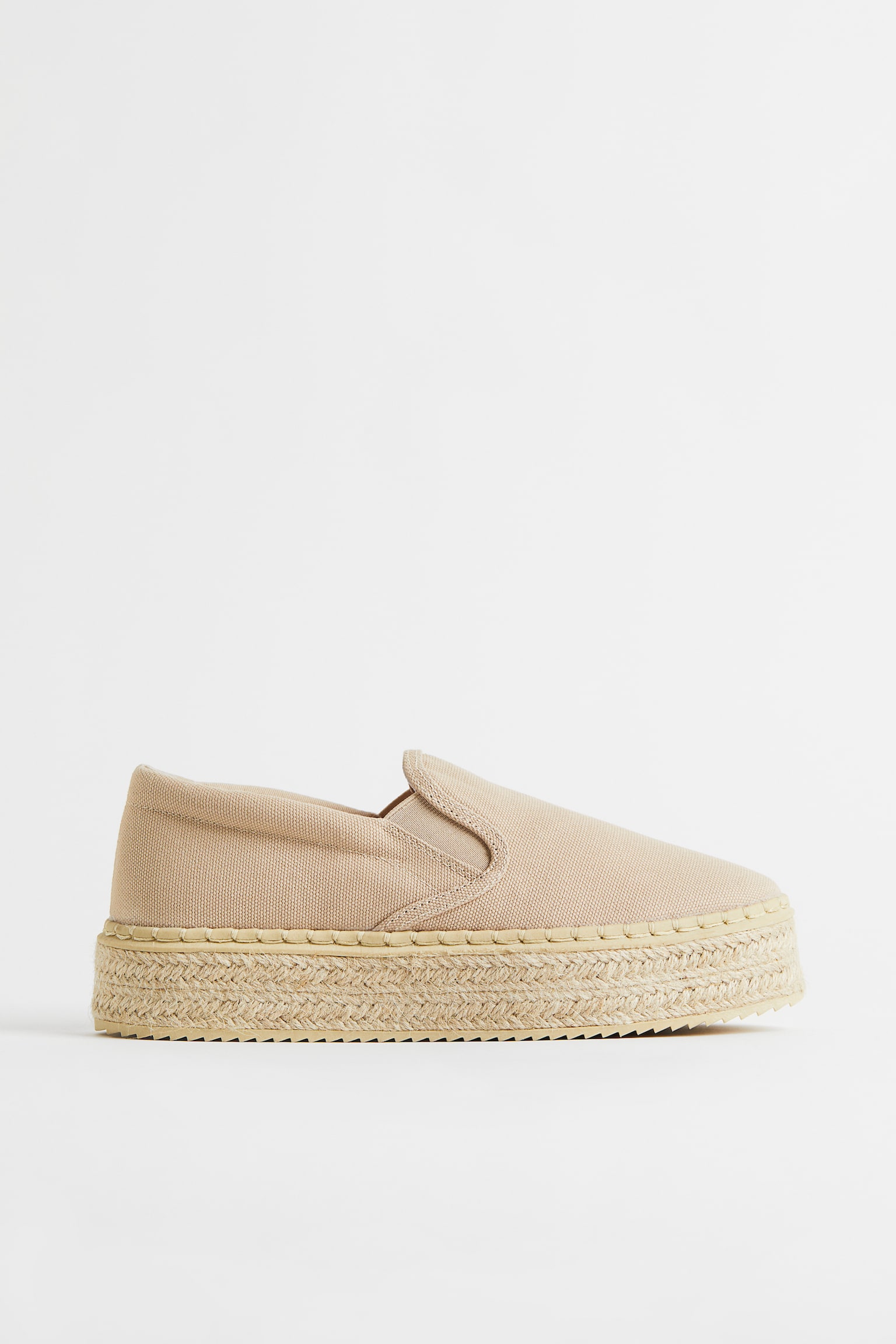 Platform espadrilles - Beige/White