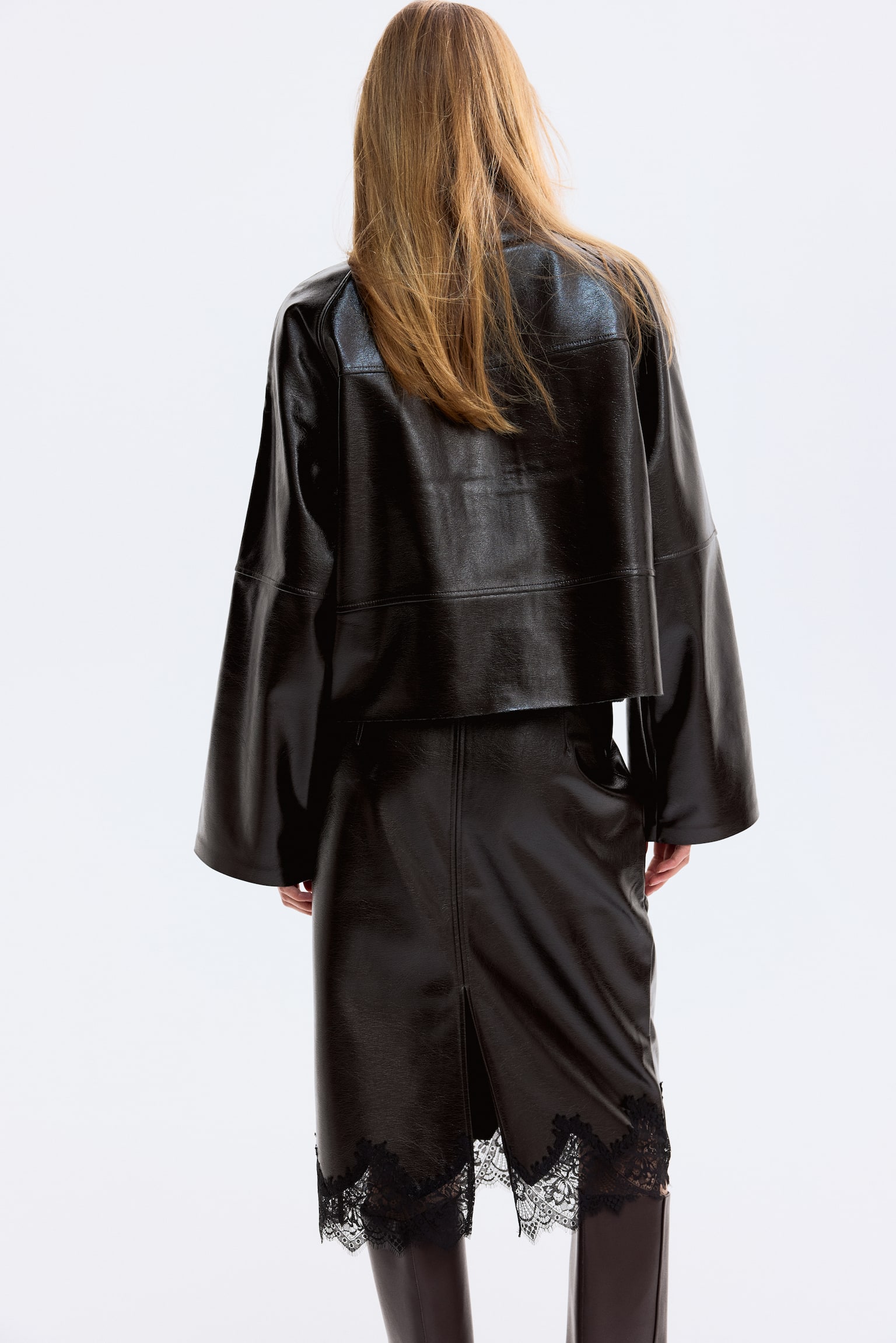 Coated jacket - Dark brown - 4