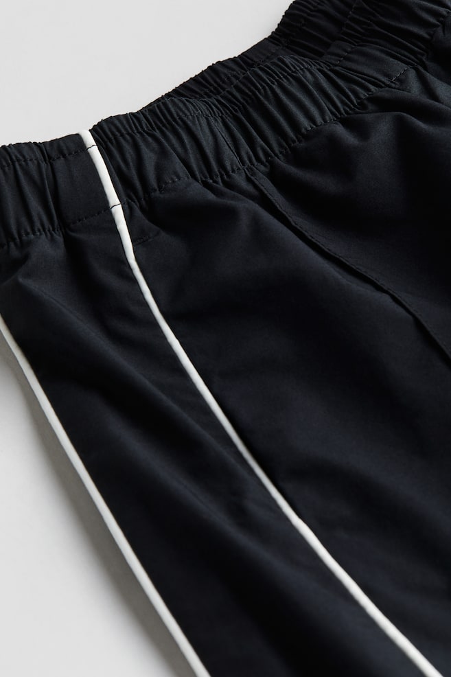 Pantalon de survêtement avec passepoils - Noir/blanc/Blanc/bleu foncé - 4