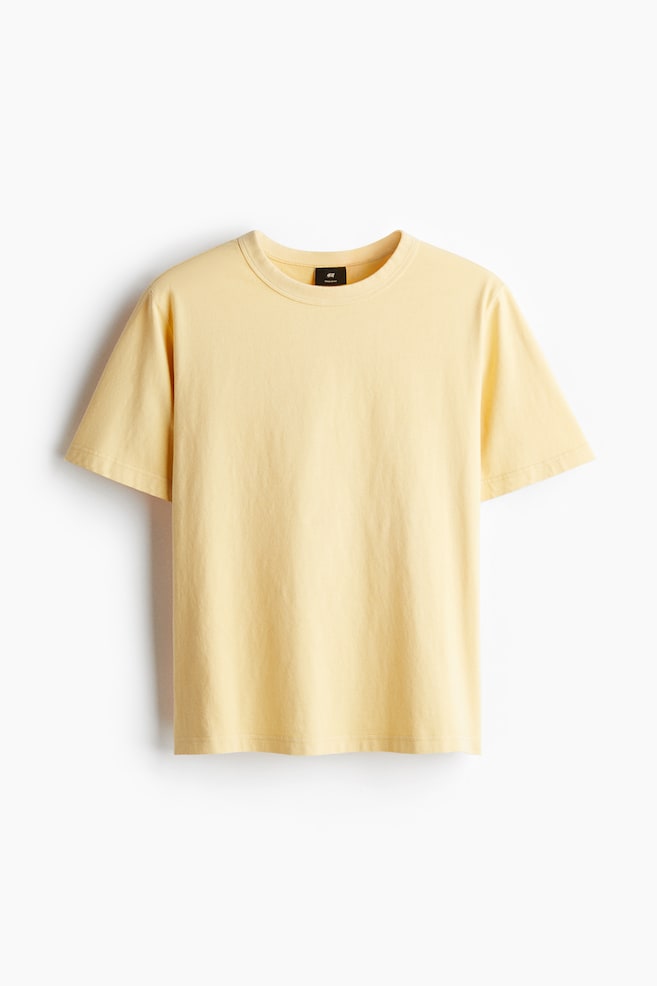 Regular Fit T-shirt - Yellow/Grey/Pale orange/Beige - 1