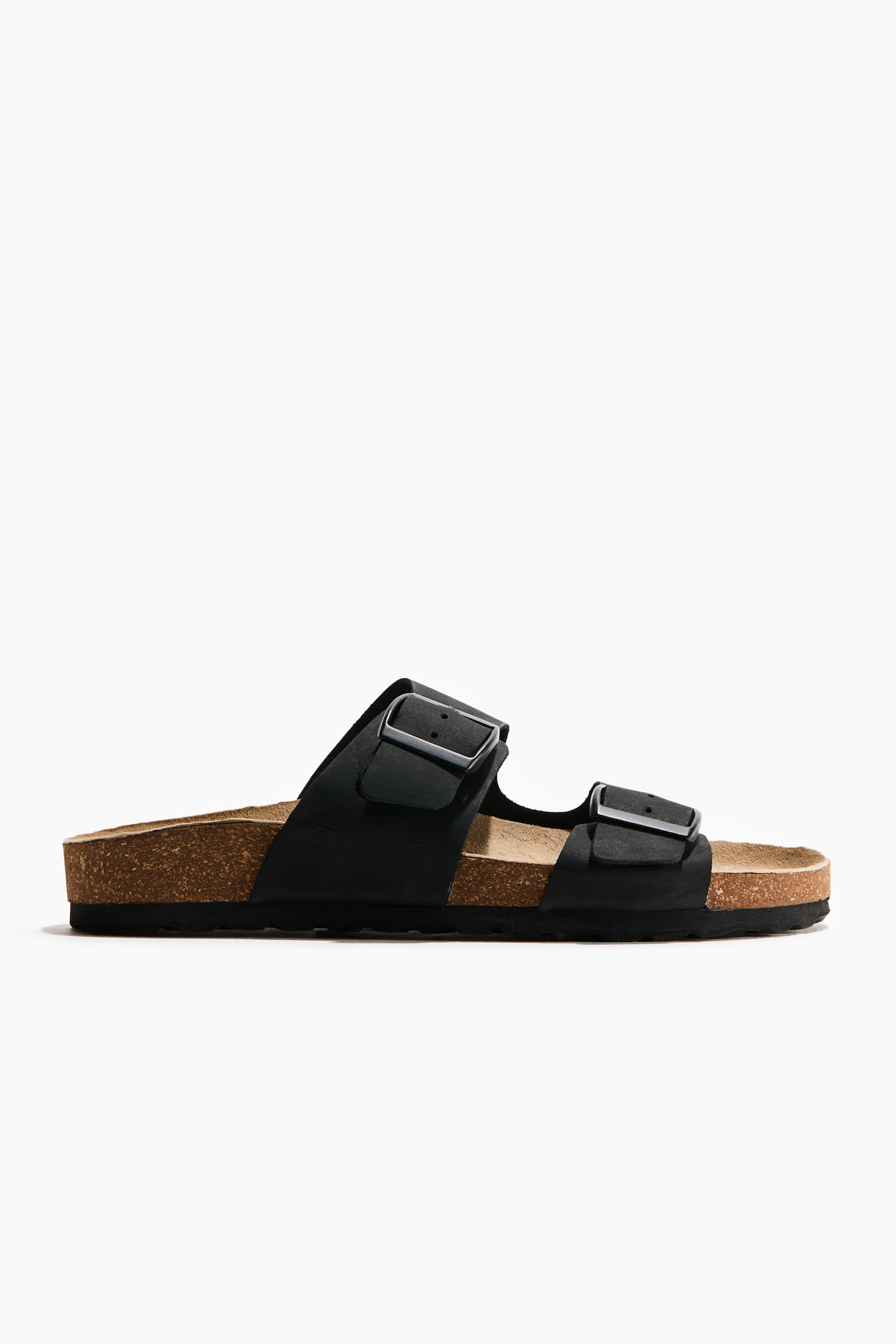 Leather sandals - Black/Dark brown