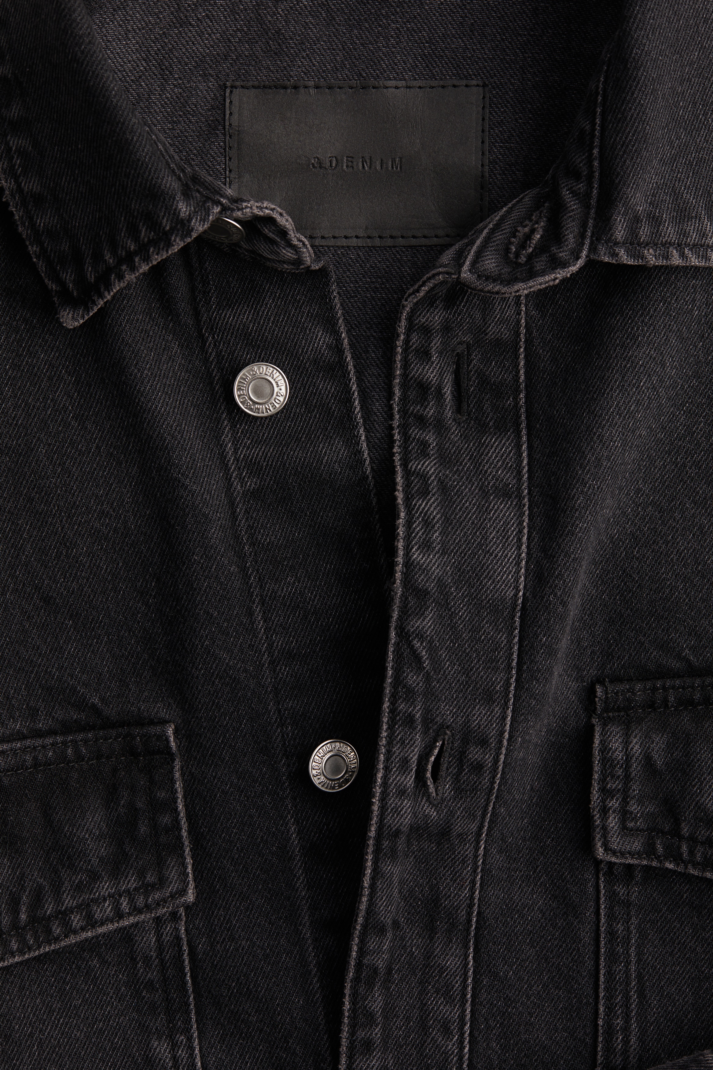 Oversized denim shirt