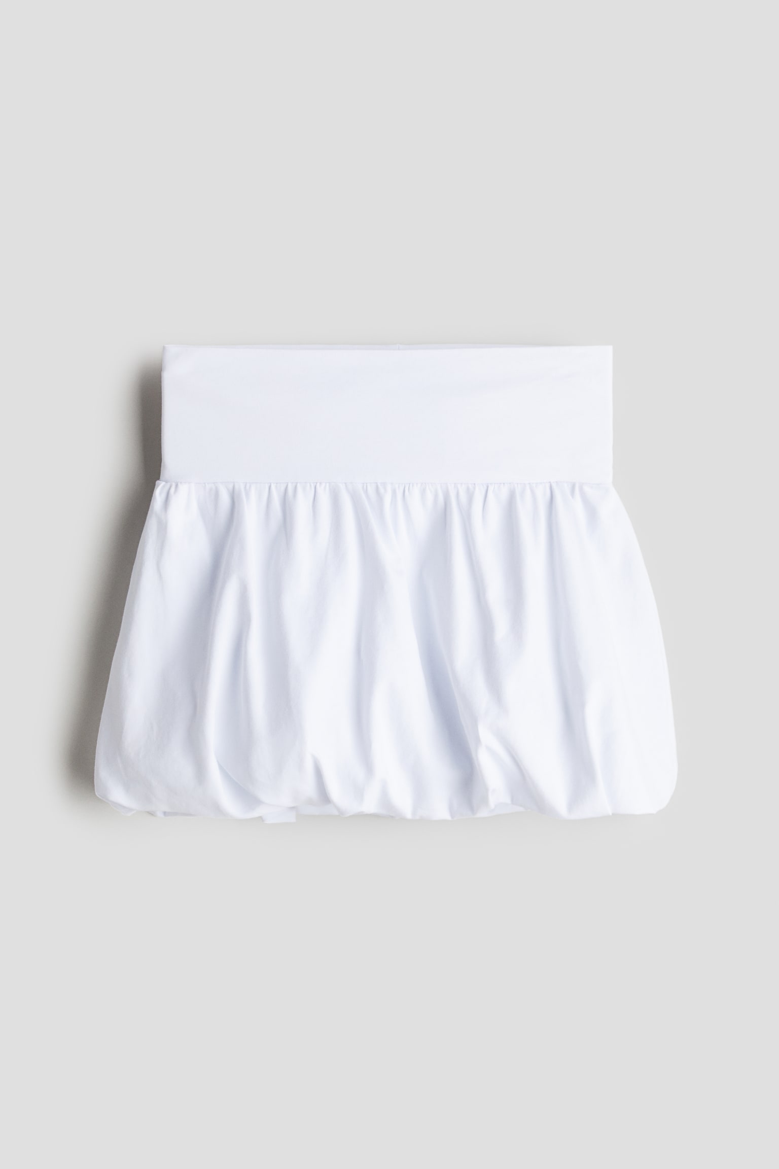 Bubble-hem skirt - White/Black - 1