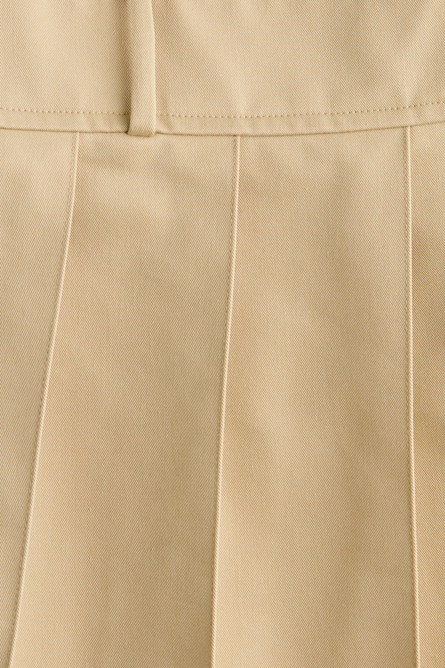 Pleated-skirt dress - Beige/Navy blue - 3