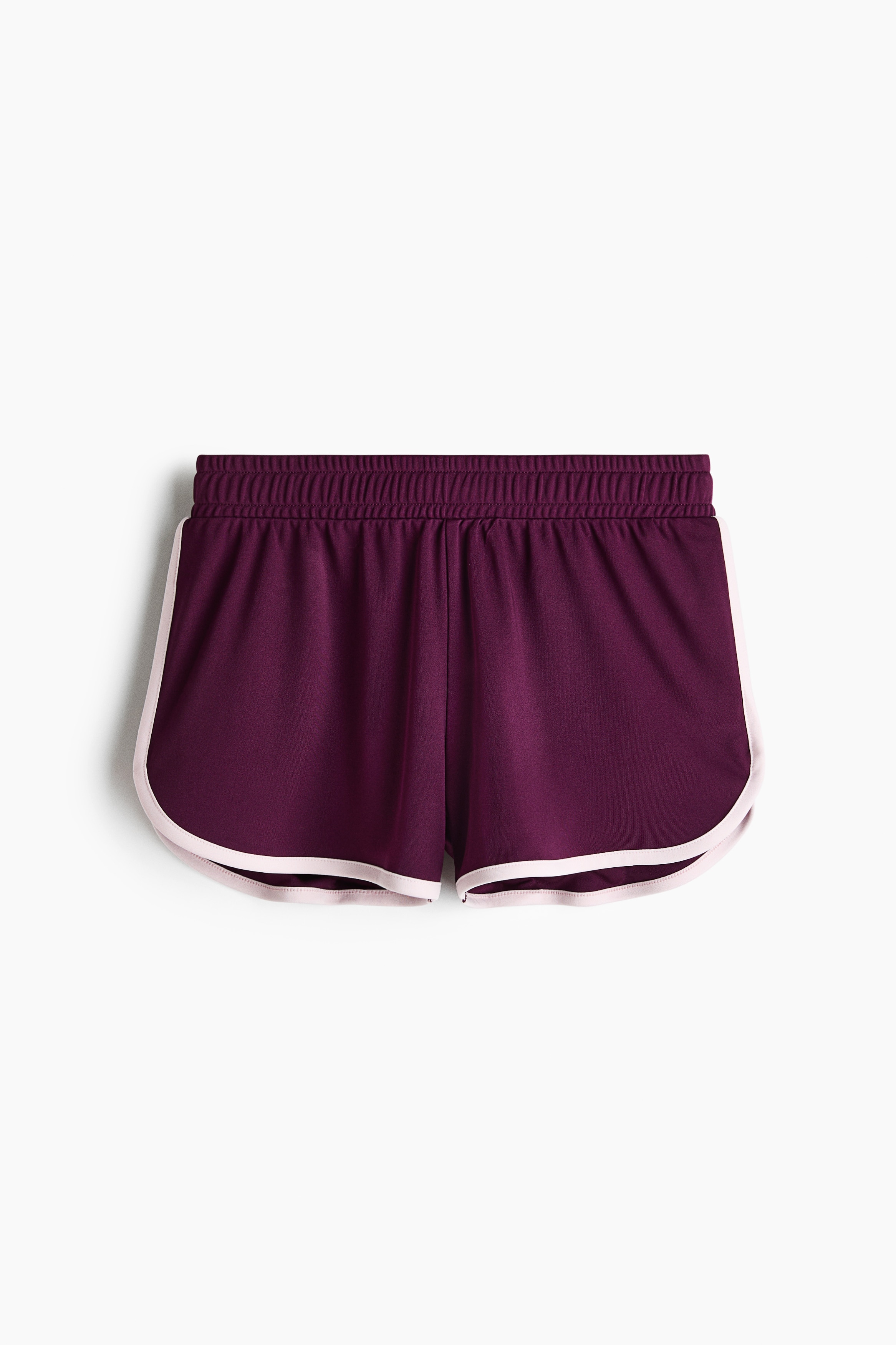 Short de sport - Prune lilas/Bleu marine/Rose bubble gum
