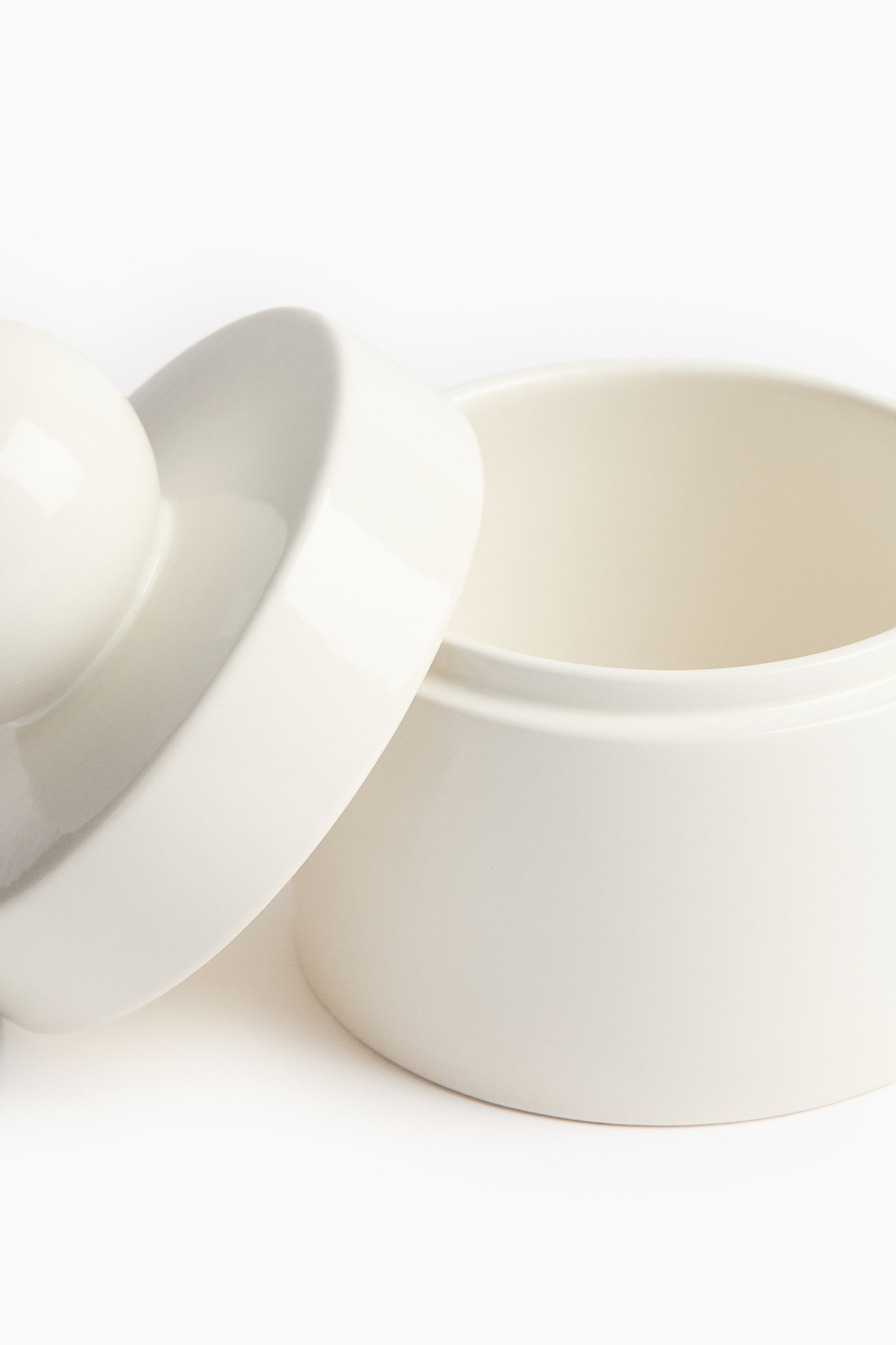 Agrandir l'image: Petite boîte ronde en grès cérame - Blanc - HOME | H&M CH 2