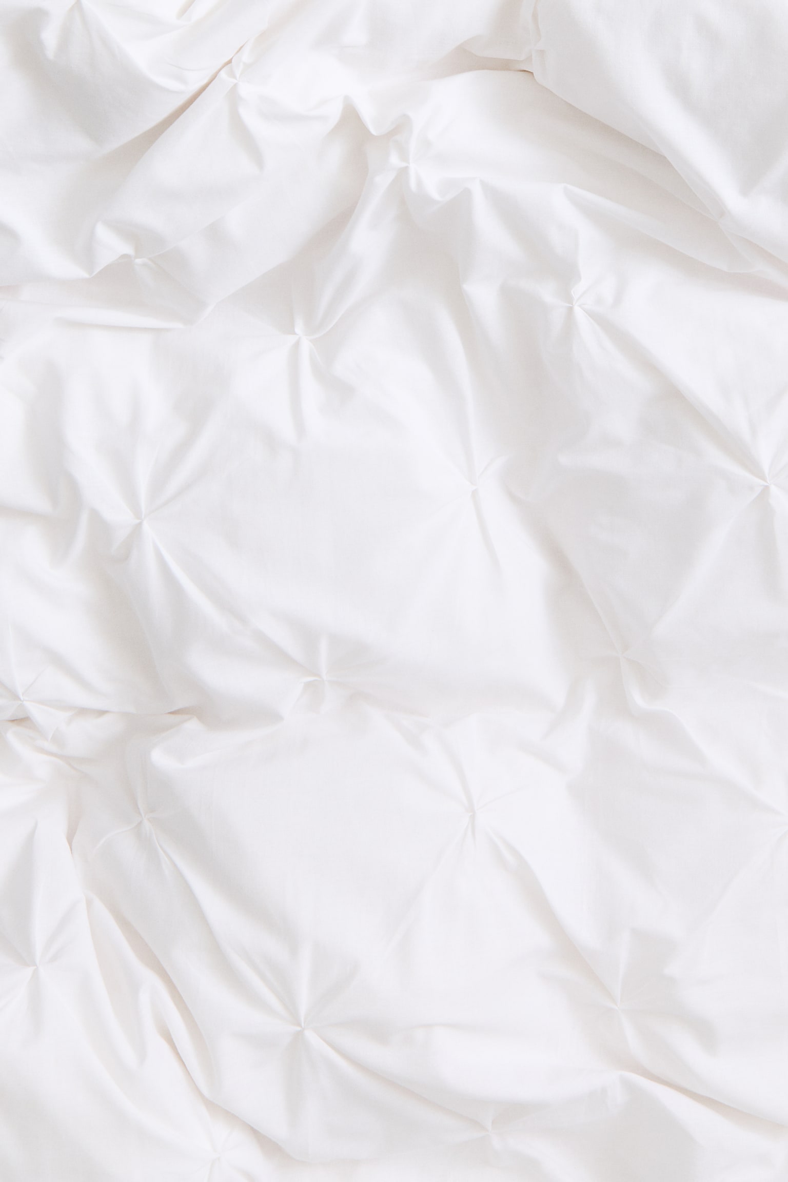 Pintucked double/king duvet cover set - White - 4