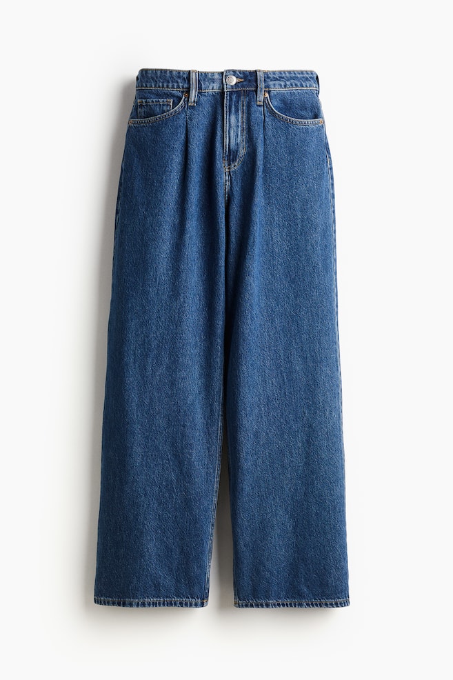 Wide denim trousers - Denim blue - 1