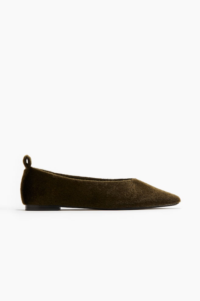 Pointed ballet flats - Dark green/Burgundy - 1