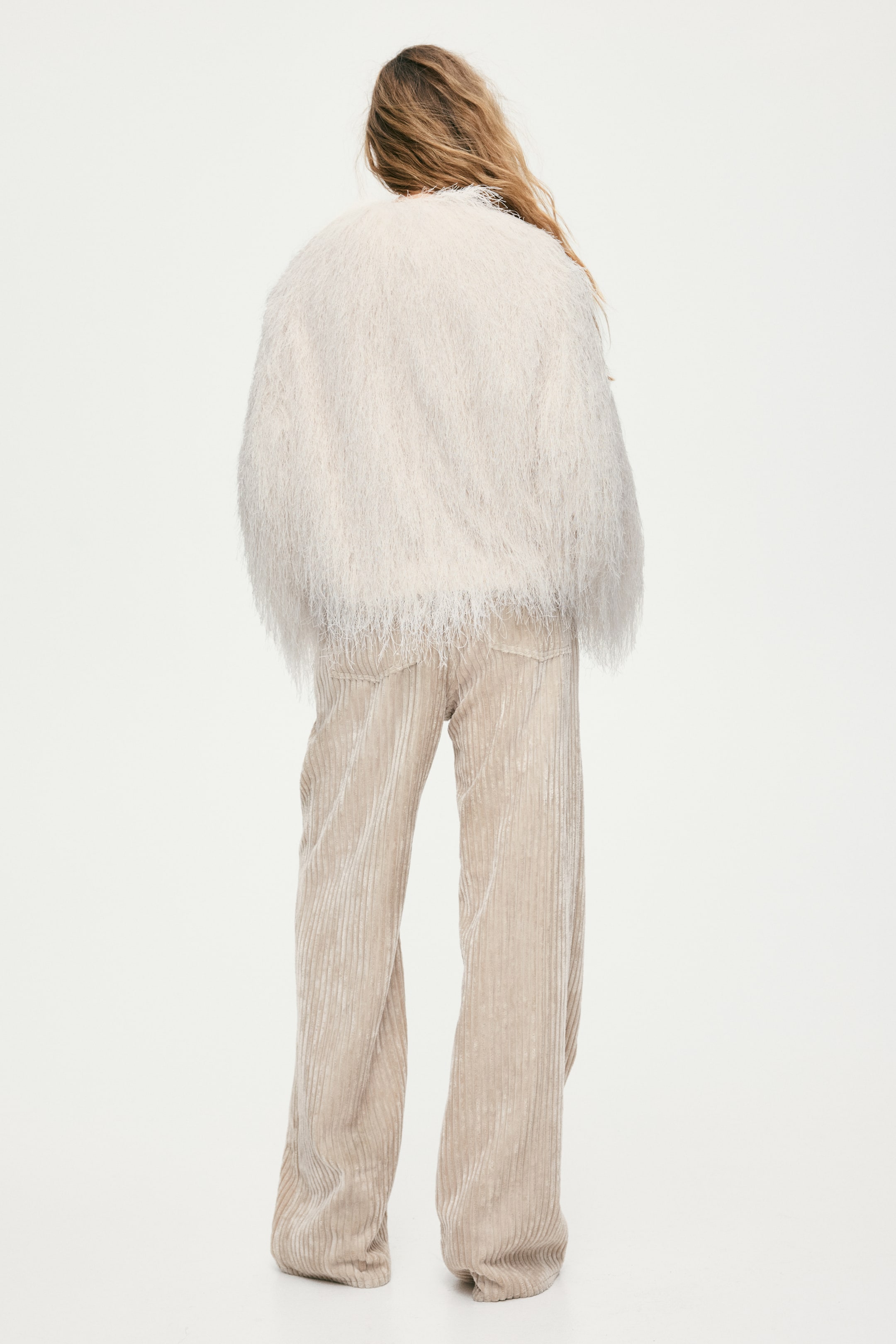 View larger image: Fringed jacket - Cream - Ladies | H&M MY 4