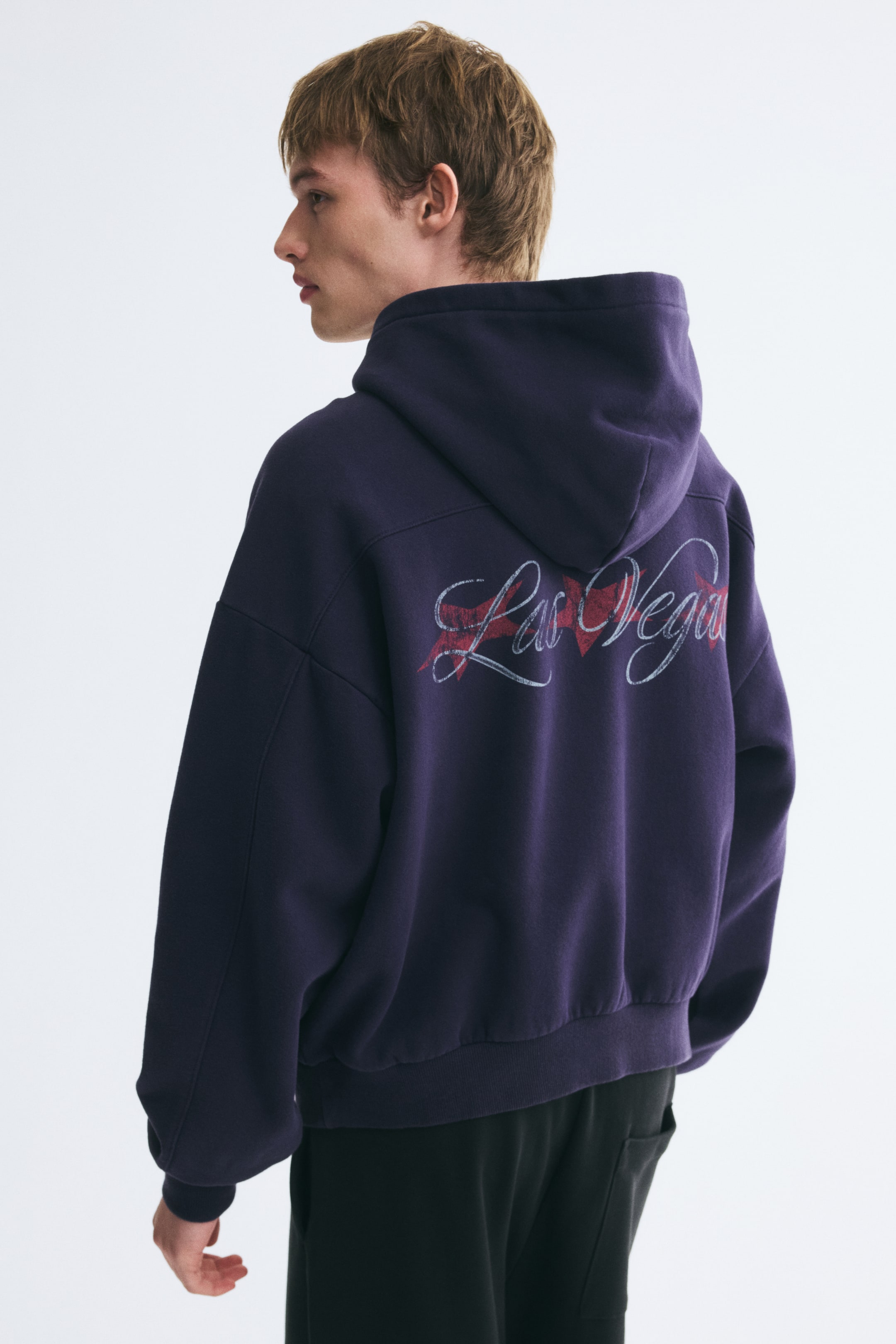 Oversized Printed Hoodie