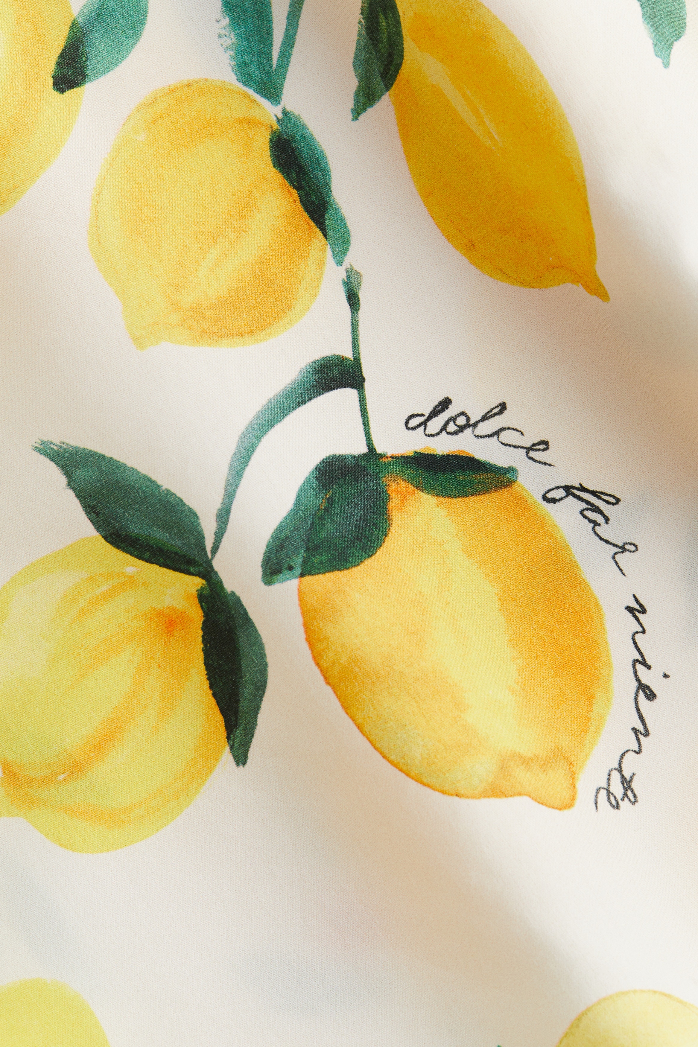 リネンブレンド マキシスカート - クリーム／レモン - レディース | H&M JP