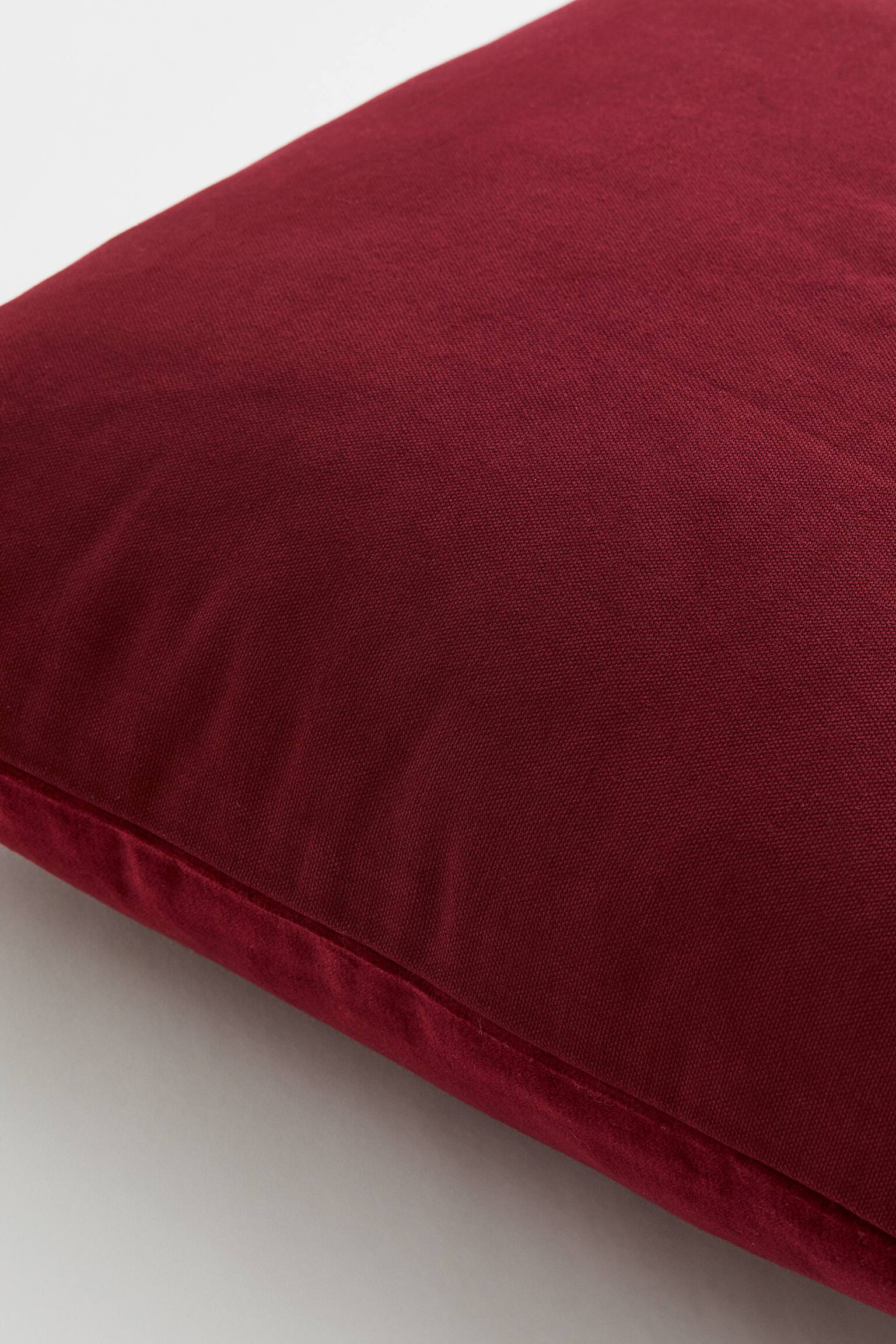 Velvet cushion cover - Dark red - 2