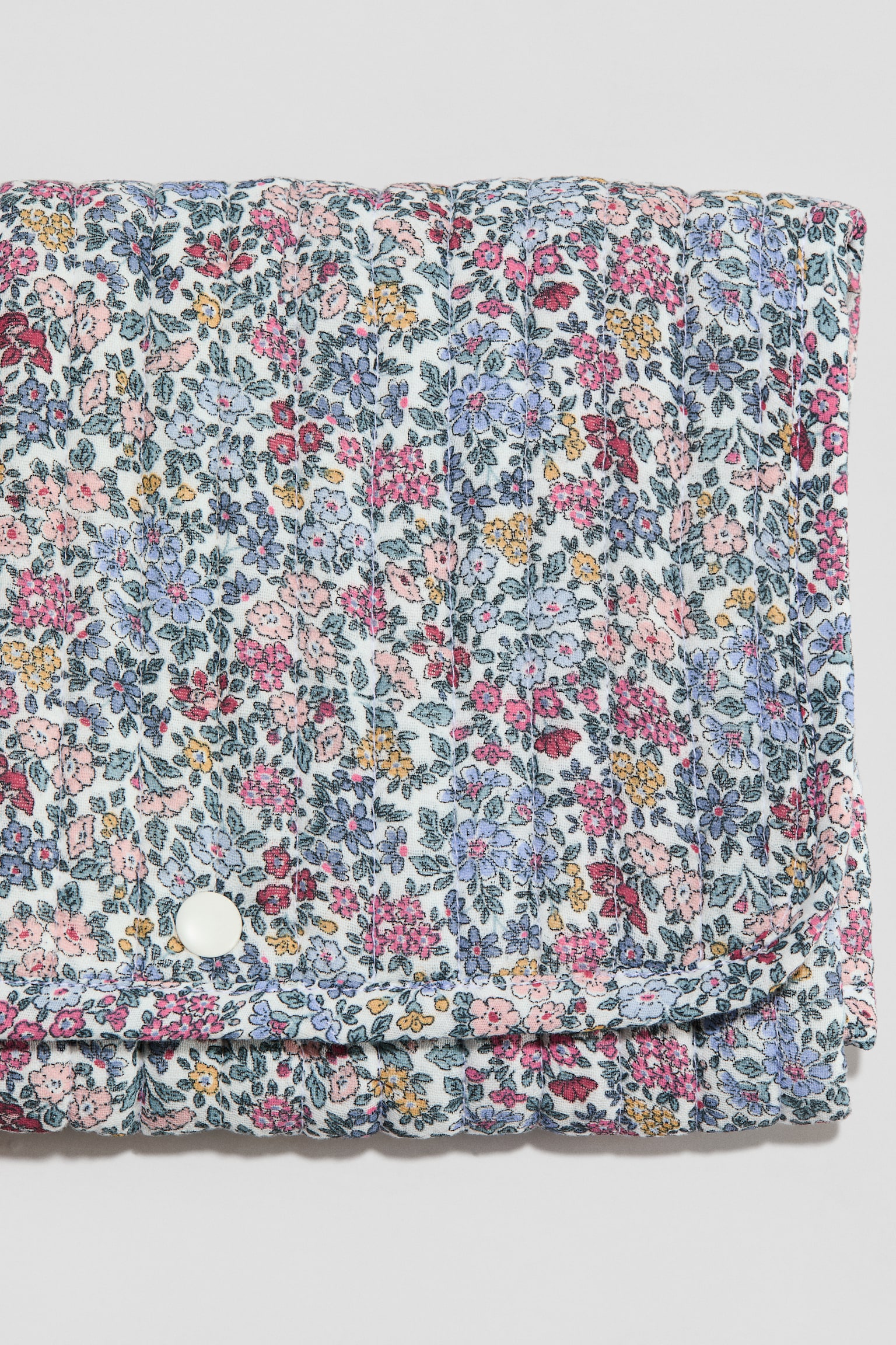 3-delat vadderat set med skötväska - Ljusblå/Blommig/Crèmevit/Blommig - 2