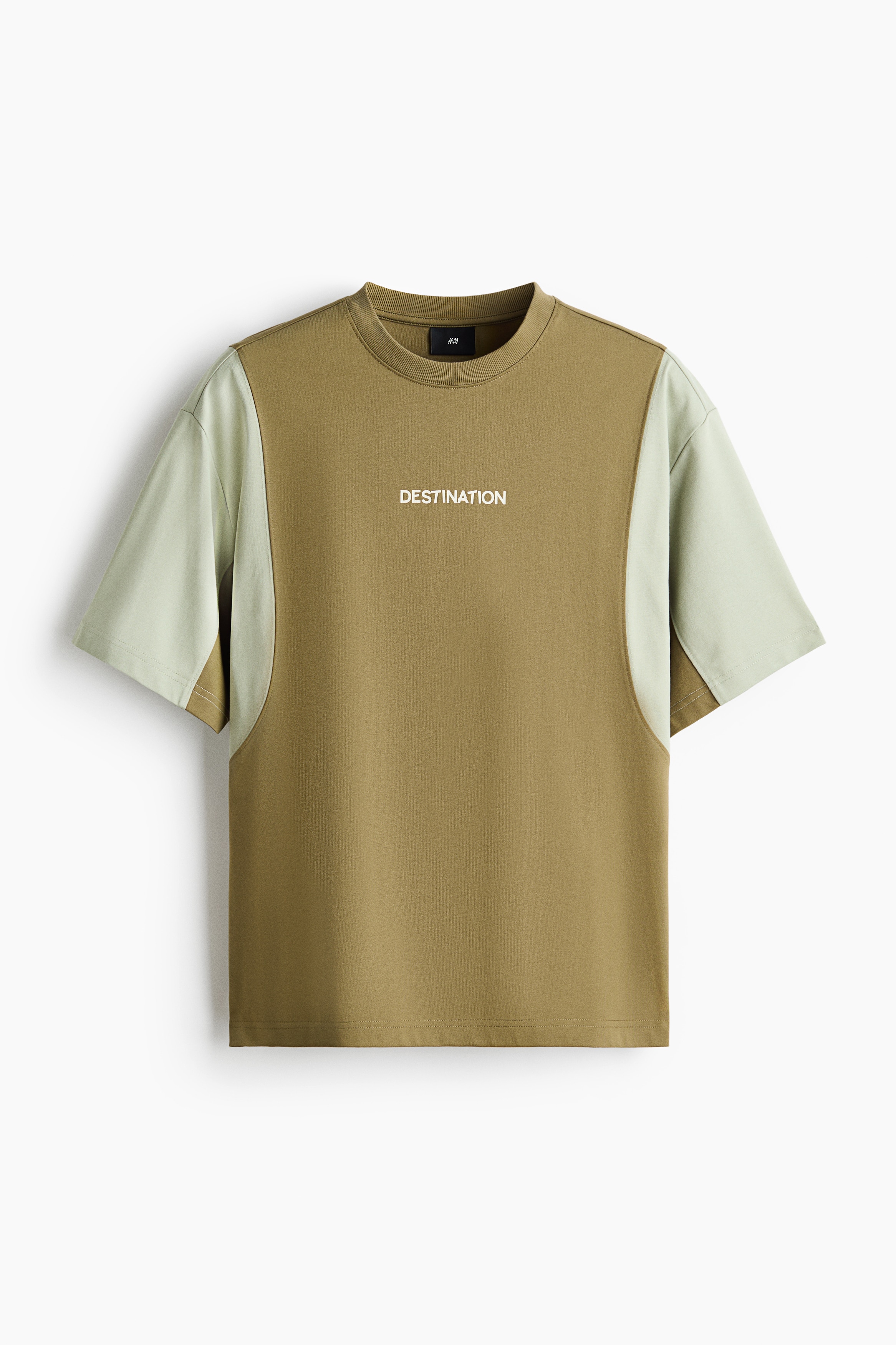 Loose Fit Printed T-shirt - Dark beige/Destination/Cream/Random/Black/Passion