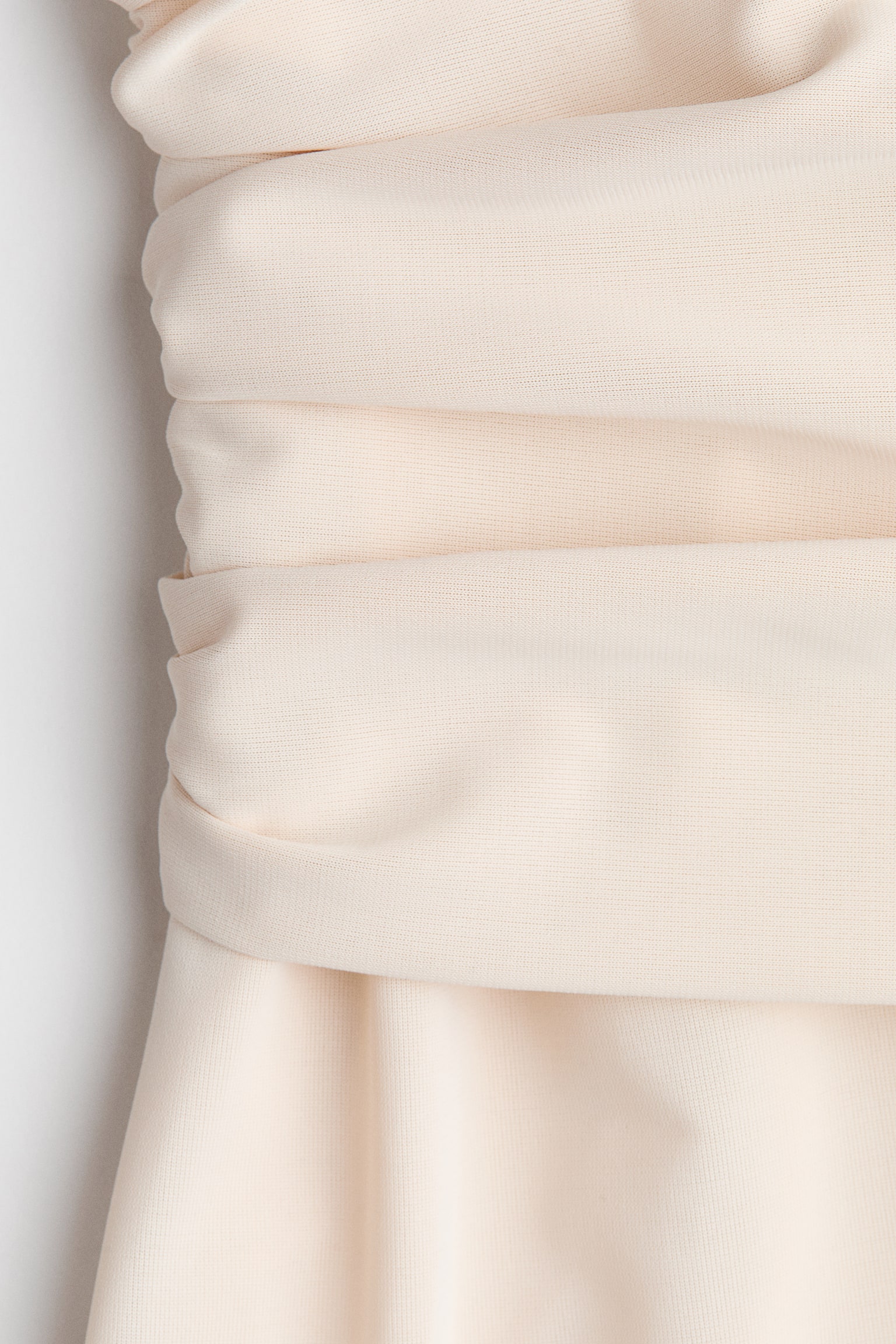Женское платье H&M Draped-Panel Jersey Dress, цвет: Светлый бежевый — фото 6