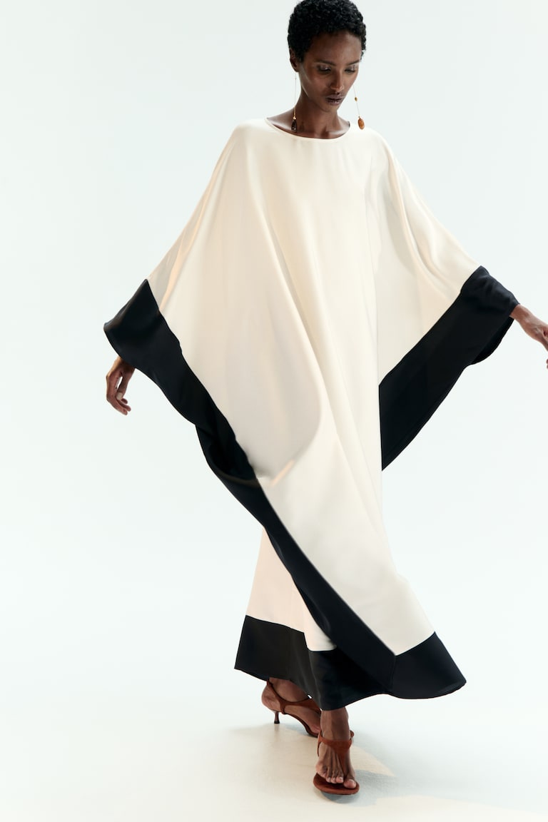 h&m kaftan dress green Emerald Green Oversized Kaftan Maxi Dress | Plus Size Beach Cover Up main image 0