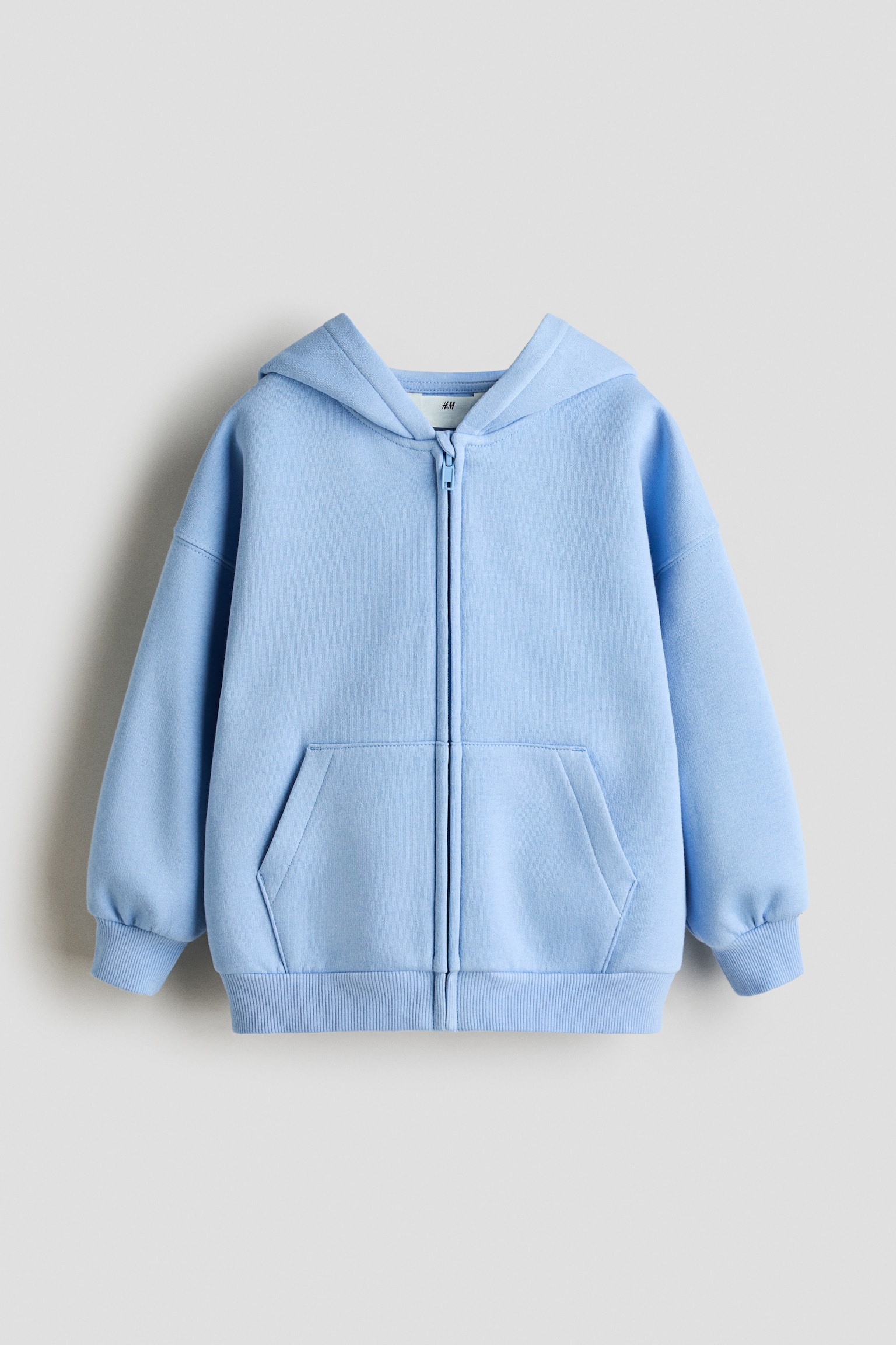 Felpa oversize con cappuccio e cerniera - Azzurro/Verde scuro/Turchese chiaro/Grigio chiaro mélange/Forest green/Rosso scuro/Grigio scuro/Blu scuro/Azzurro