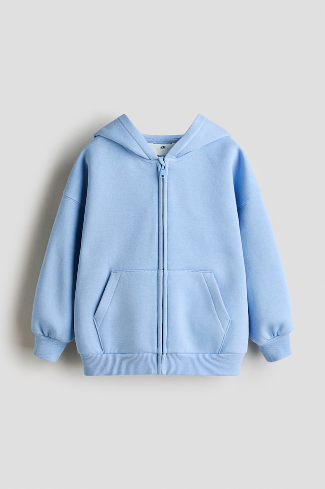 Oversized Hooded Jacket - Light blue/Light gray melange/Beige/Dark blue/Forest green - 1