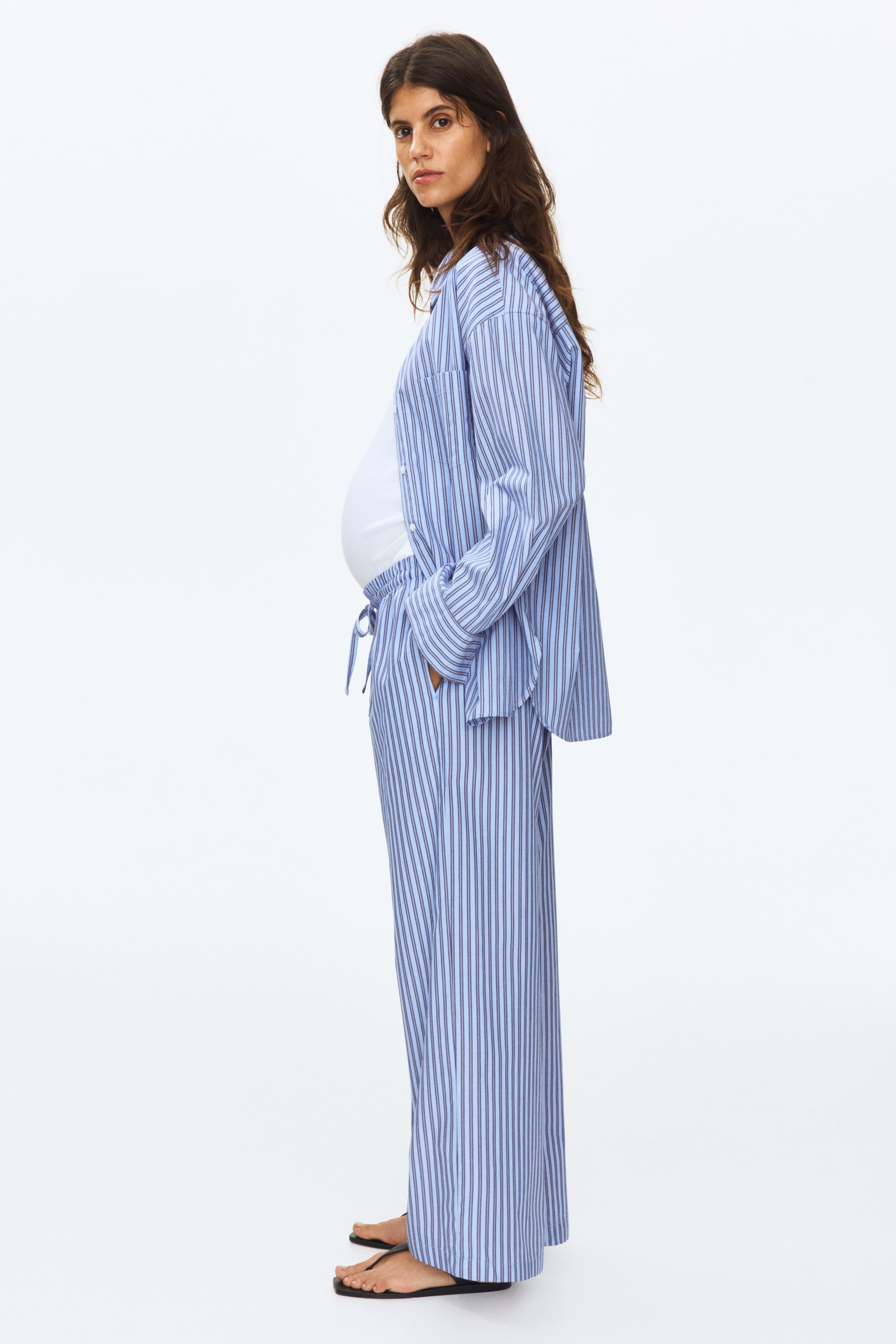 MAMA Pantalon à cordon en coton