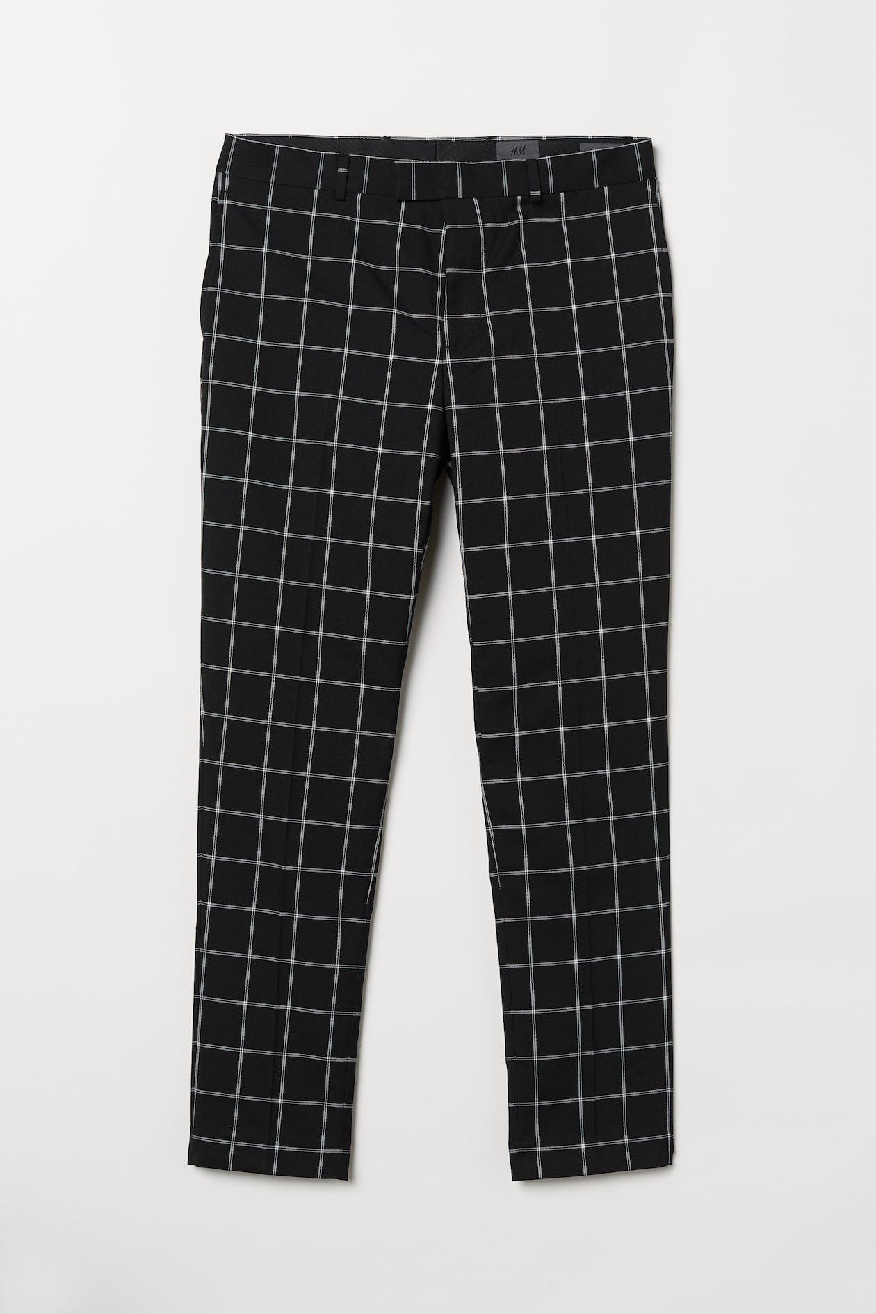 Pants For Men Black And White Plaid Trousers Checked Trousers