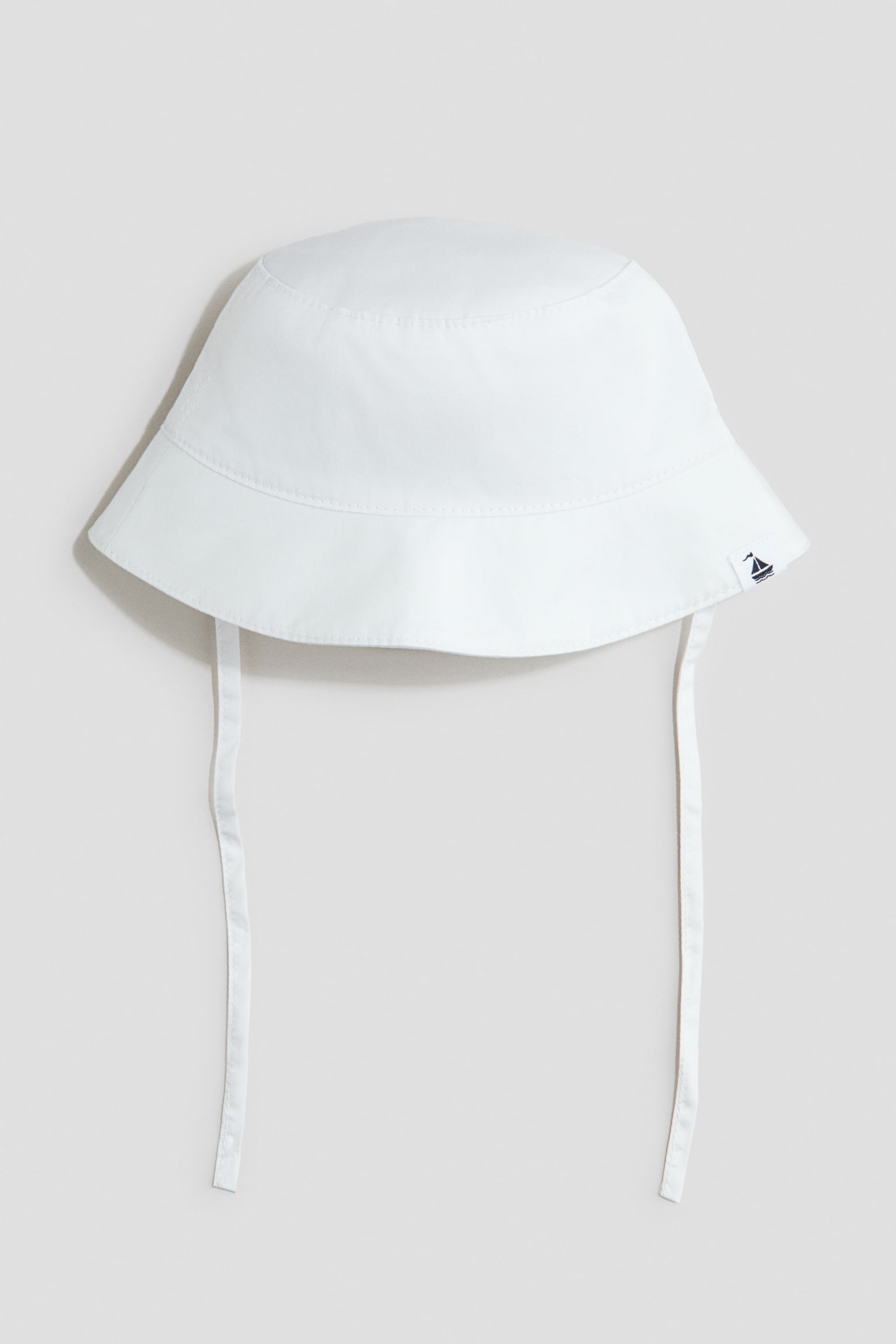 Cotton Bucket Hat - White/Navy blue/Beige/Light beige