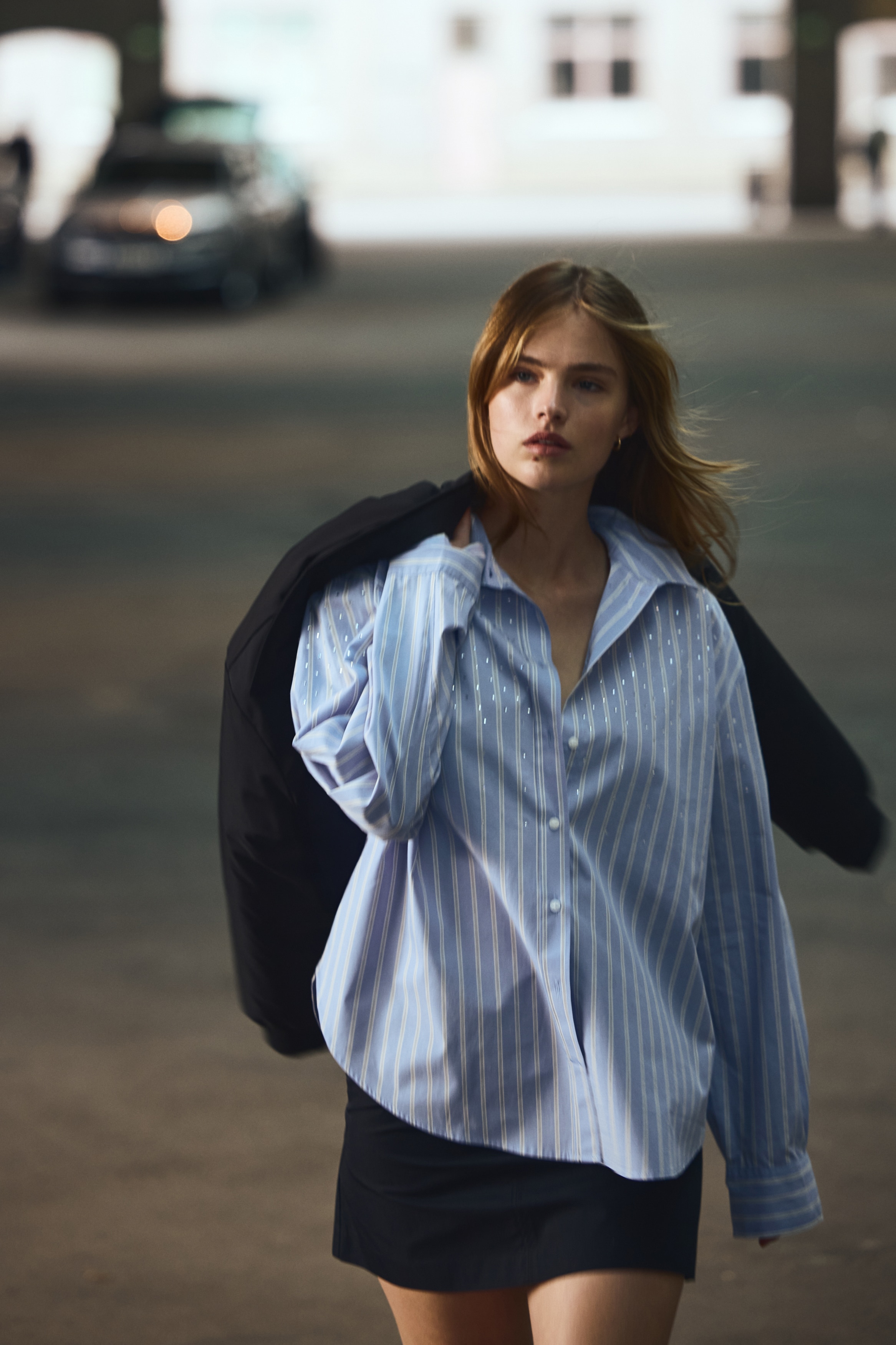 Oversized cotton shirt