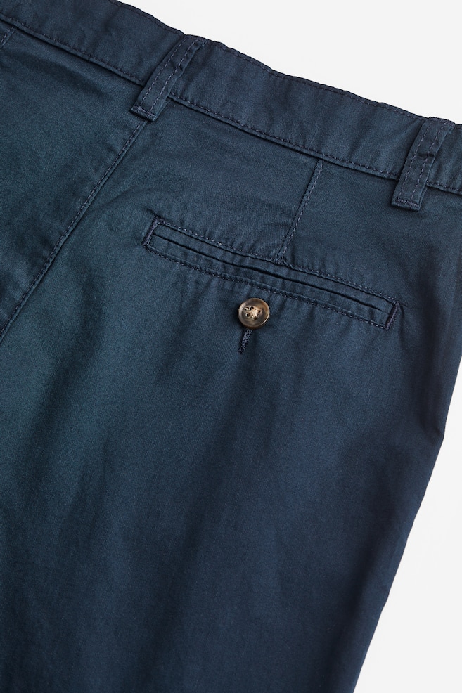Cotton chino shorts - Navy blue/Black/Beige - 4