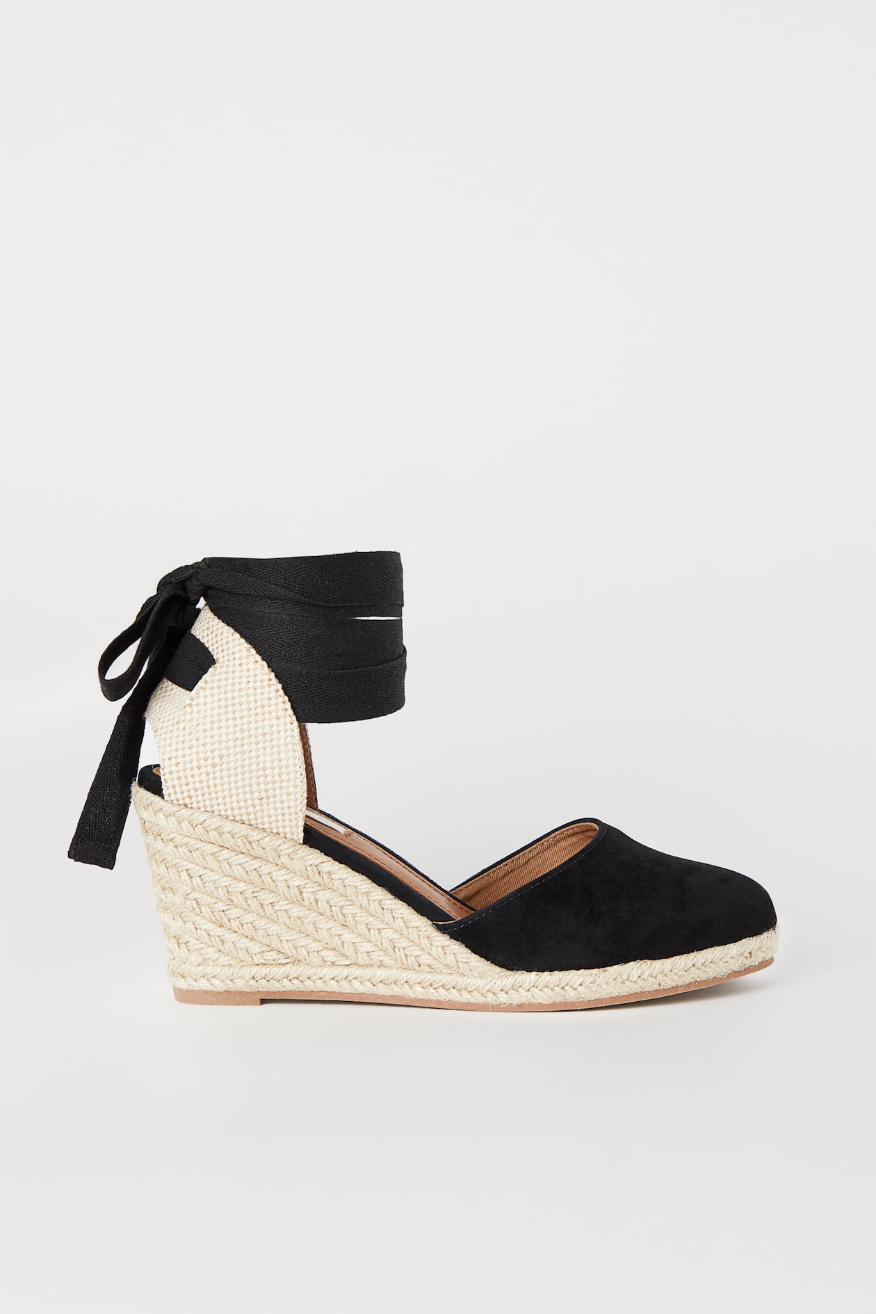 Suede sandals - High heel - Black - Ladies | H&M GB