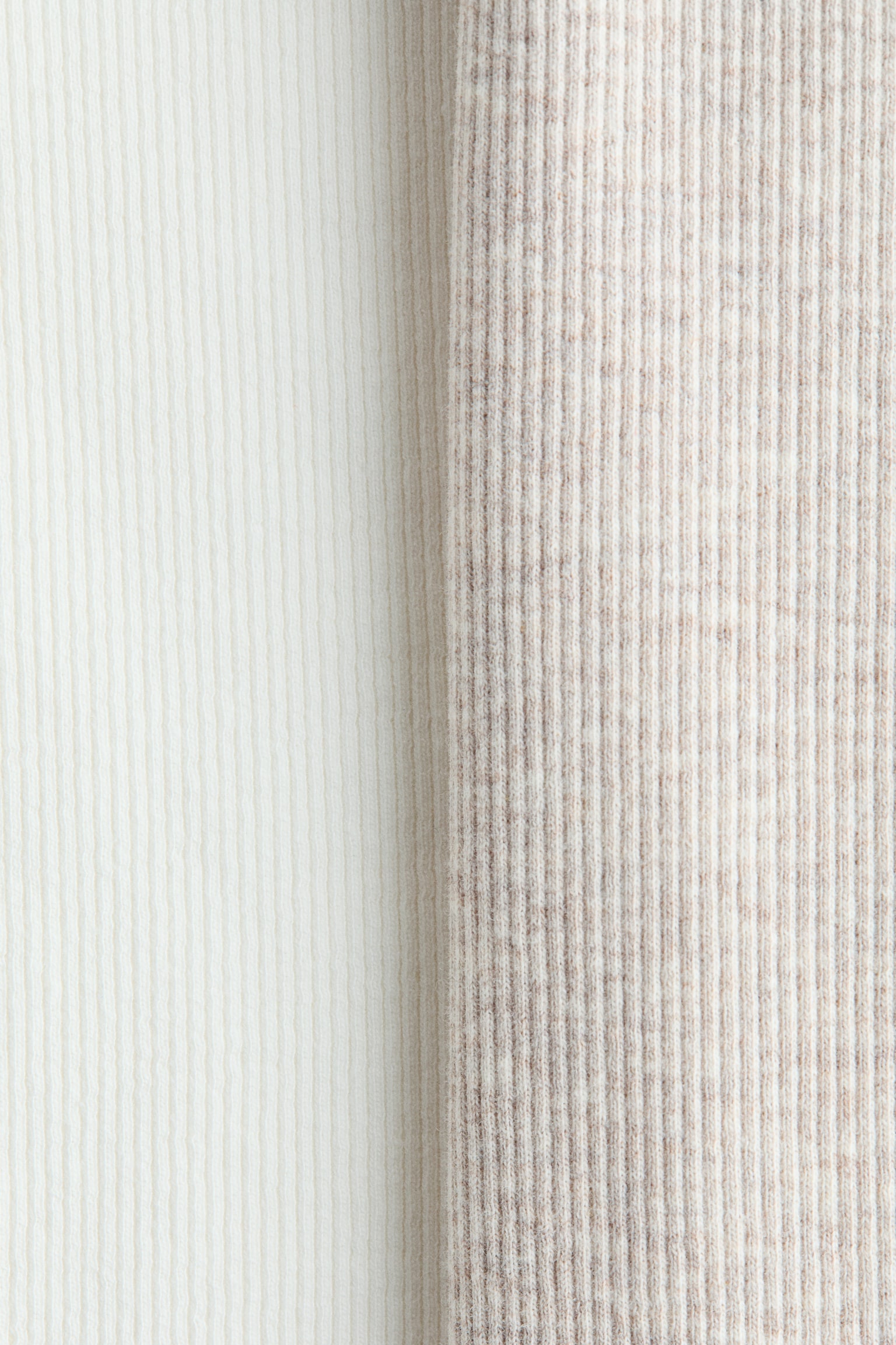 2-pak bedstefartop i bomuld - Hvid/Lys beige/Marineblå/Lyseblå - 2