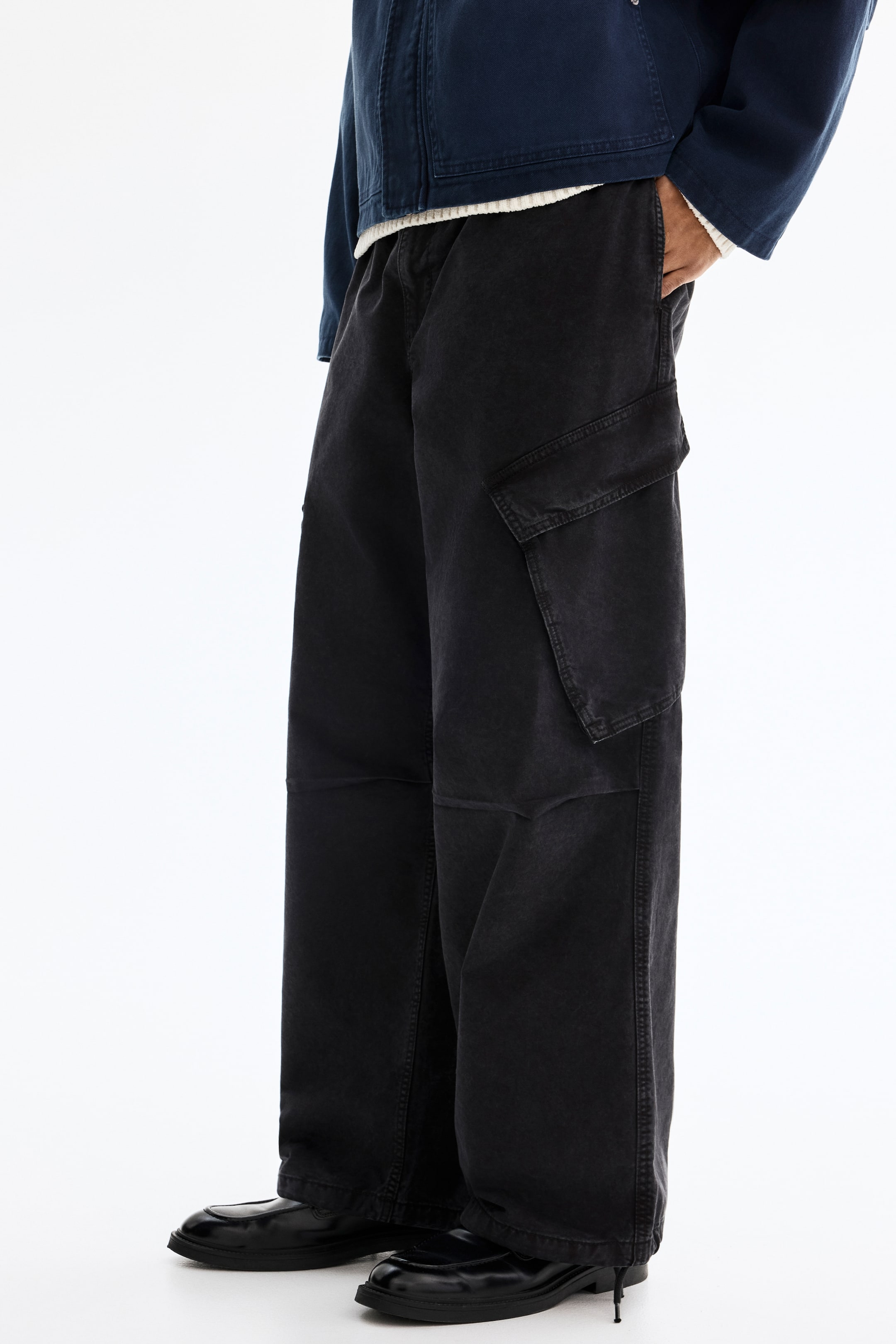 Мужские брюки H&M Loose-Fit Cargo Pants — фото 5