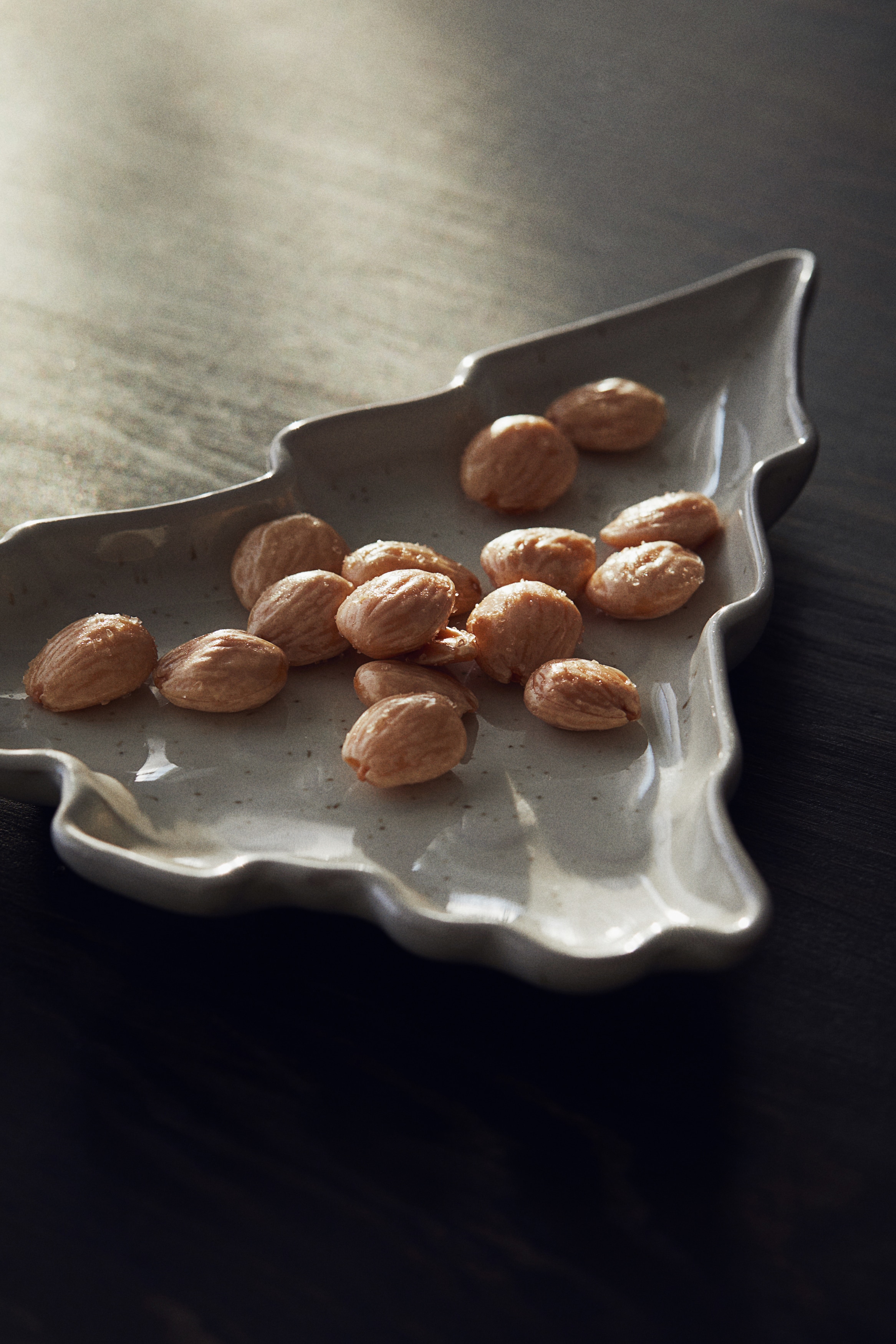 Piatto da portata in gres - Bianco