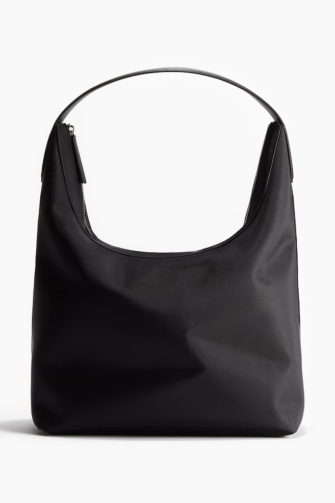 Sac bandoulière en twill - Noir - 1