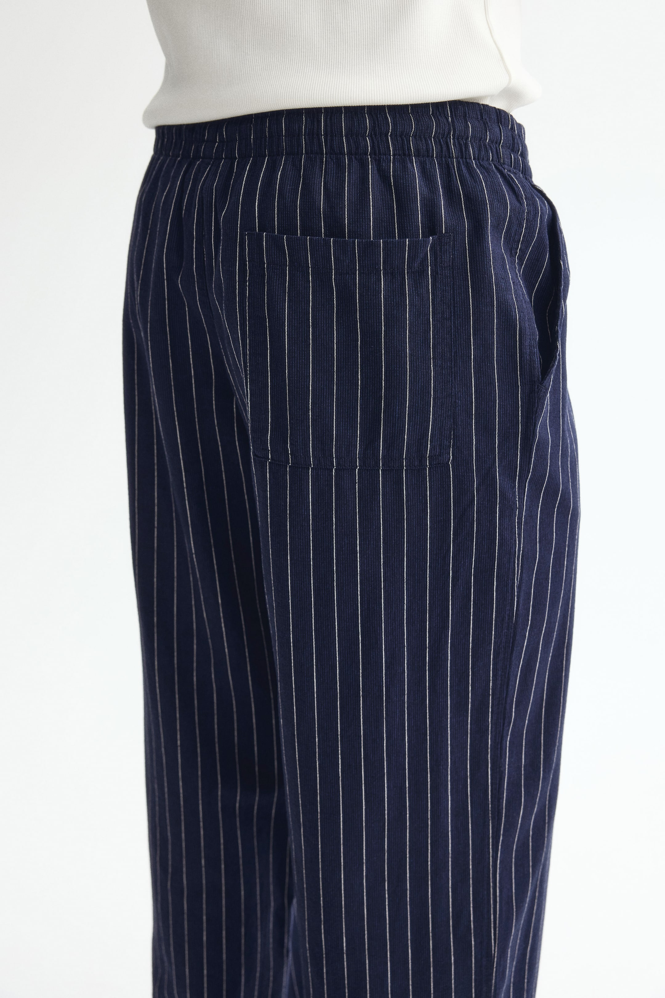 Relaxed-Fit Linen-Blend Pants