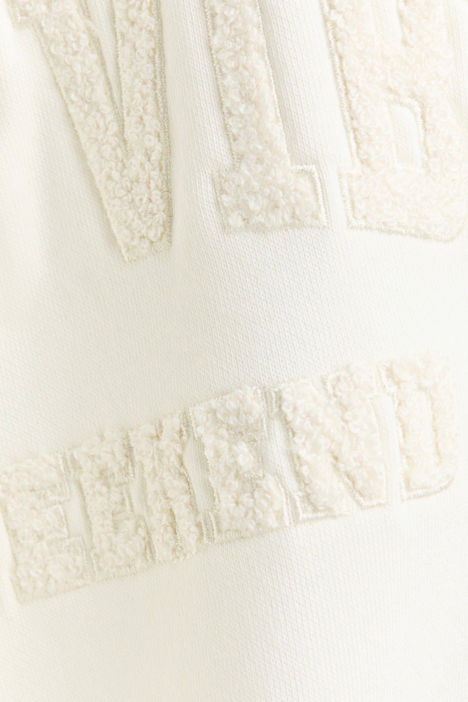 Детские толстовки H&M Oversized Sweatshirt with Motif, цвет: Кремовый — фото 7