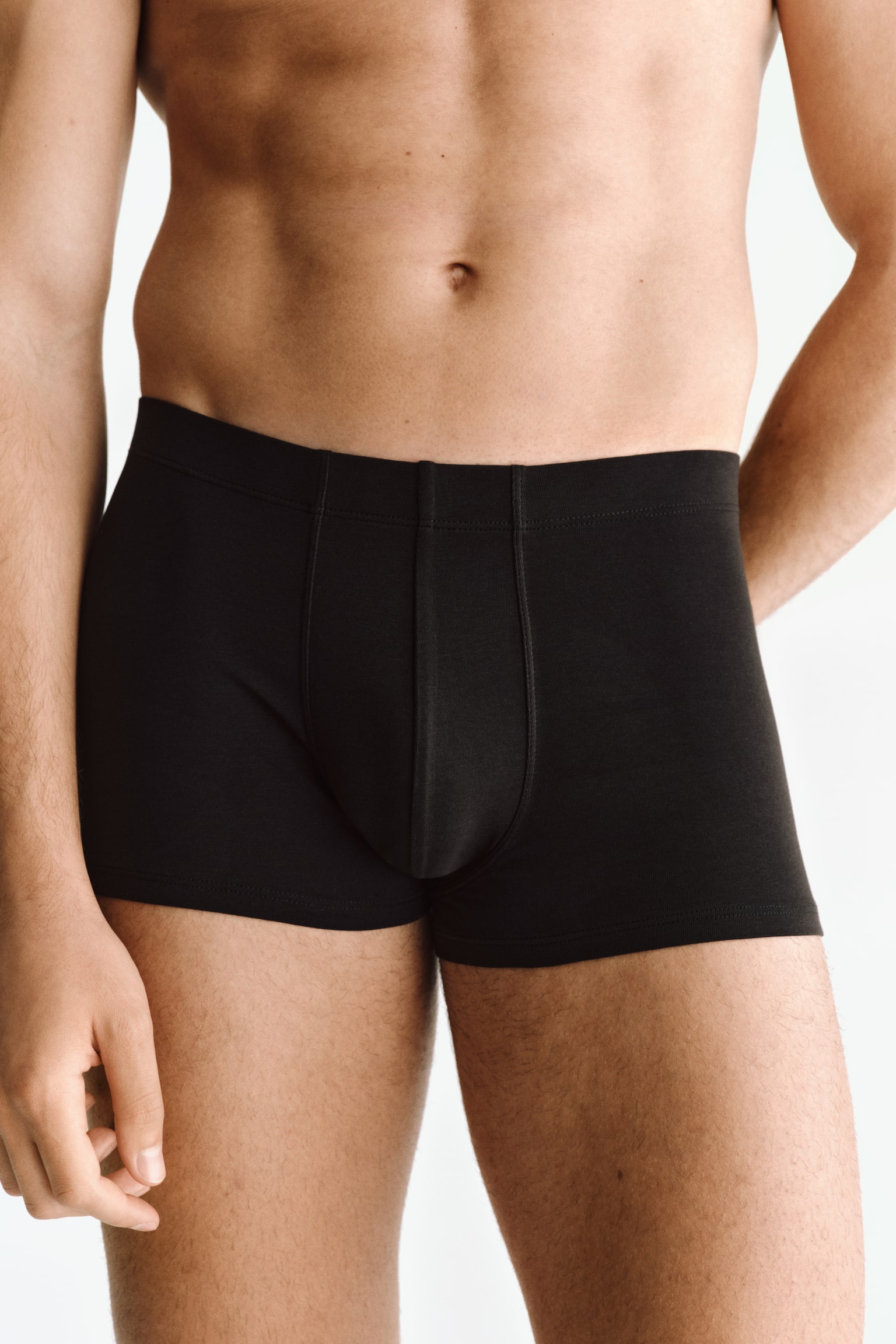 Мужские трусы H&M 10-pack Short Cotton Boxer Shorts, цвет: Чёрный — фото 3