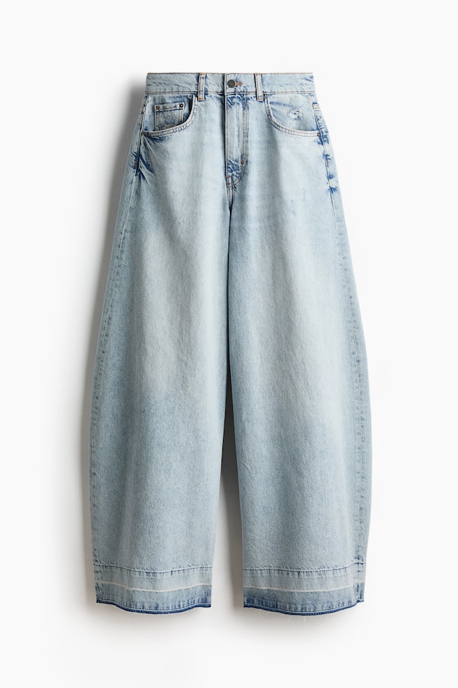 Wide-leg jeans - Blu denim chiaro - 1